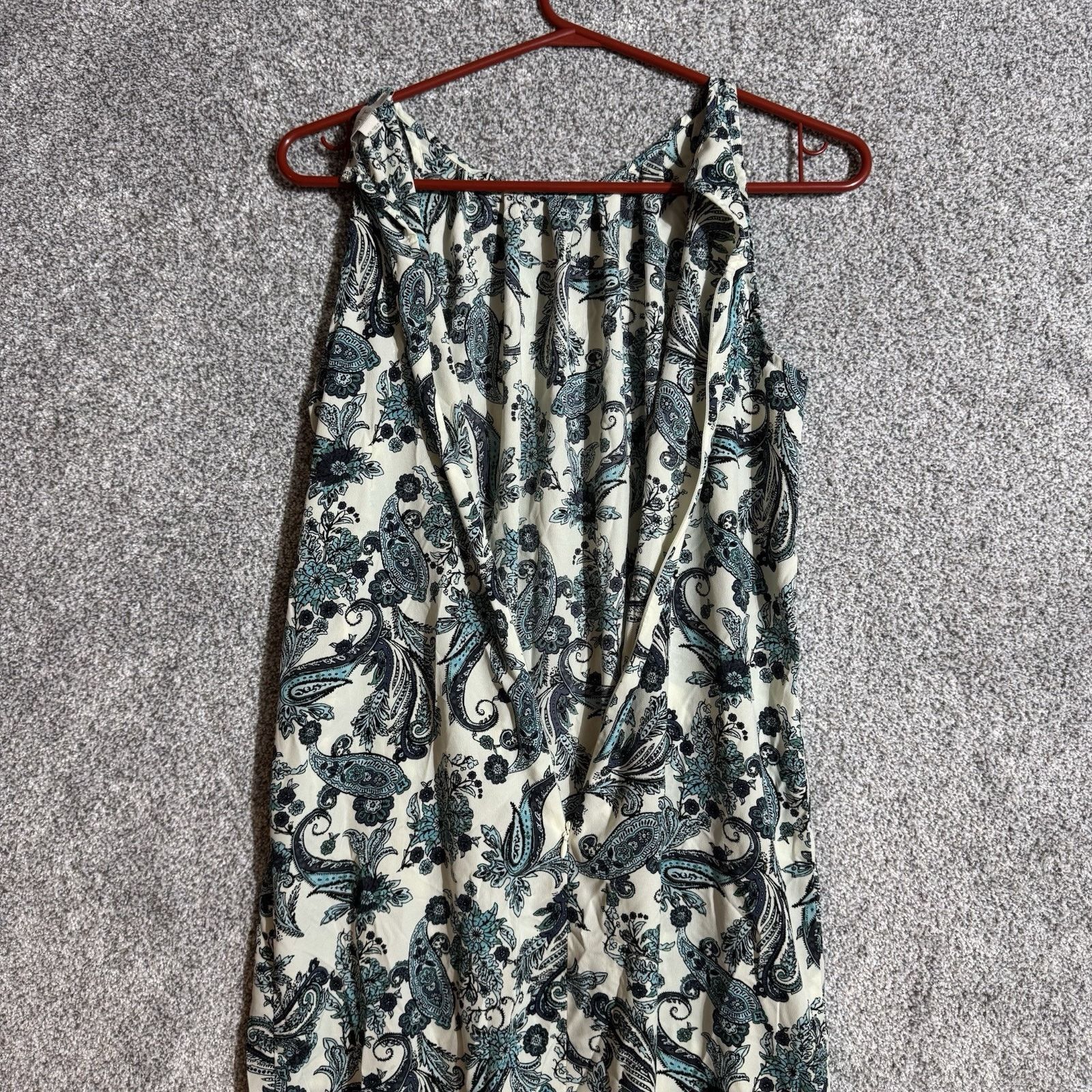 Loft Boho Dress 6P Flowy Paisley Peasant Maxi Ethereal Hippie Size M / US 6-8 / IT 42-44 - 8 Thumbnail