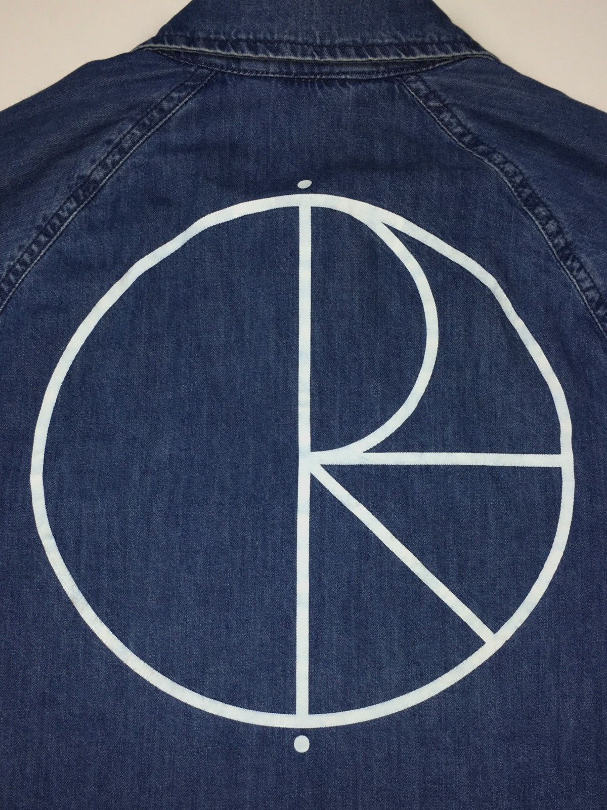 Polar Skate Co. × Vintage vintage jacket POLAR SKATE CO Stroke Logo Denim Coach Jacket Size US M / EU 48-50 / 2 - 9 Thumbnail