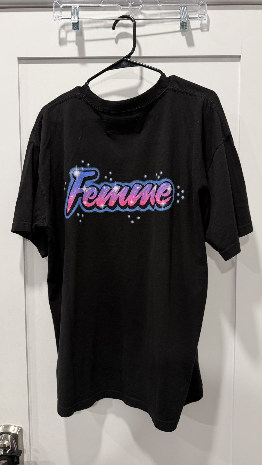 Homme + Femme La HOMME FEMME CLASSIC BUBBLE LOGO LETTERING TSHIRT Size US L / EU 52-54 / 3 - 5 Thumbnail