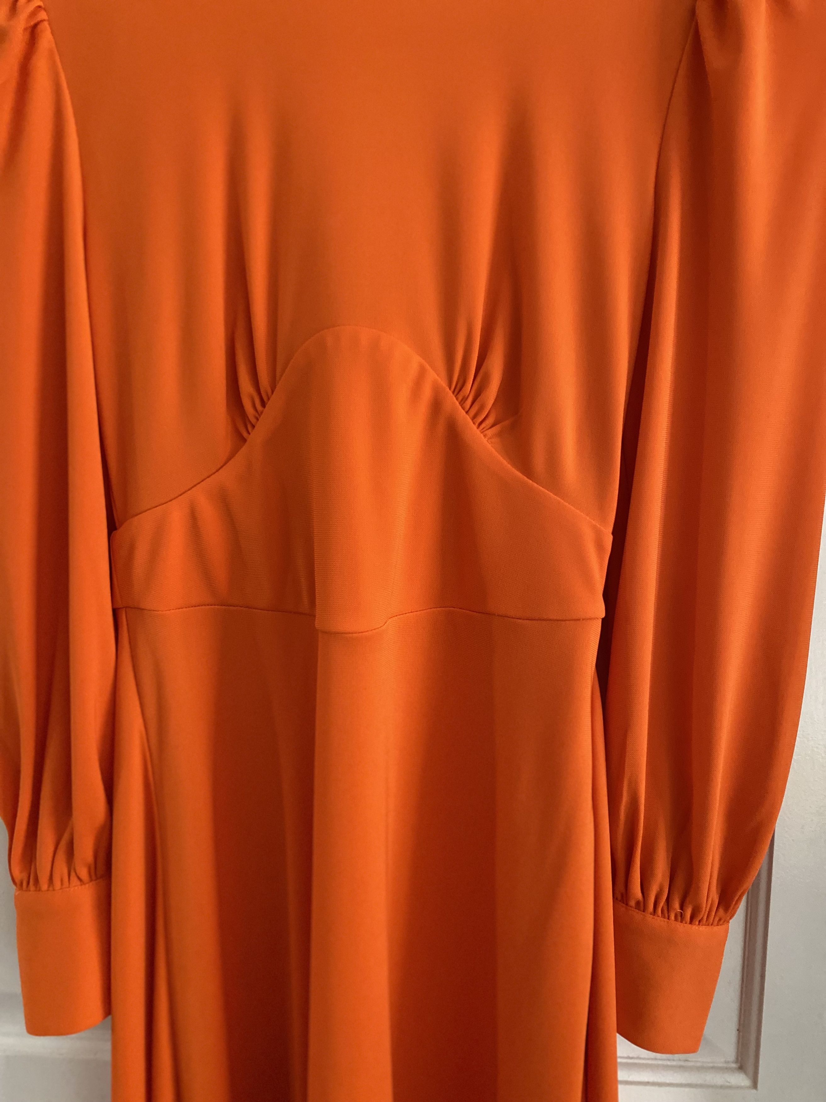 Karen Millen Orange funnel neck orange dress Size S / US 4 / IT 40 - 3 Thumbnail