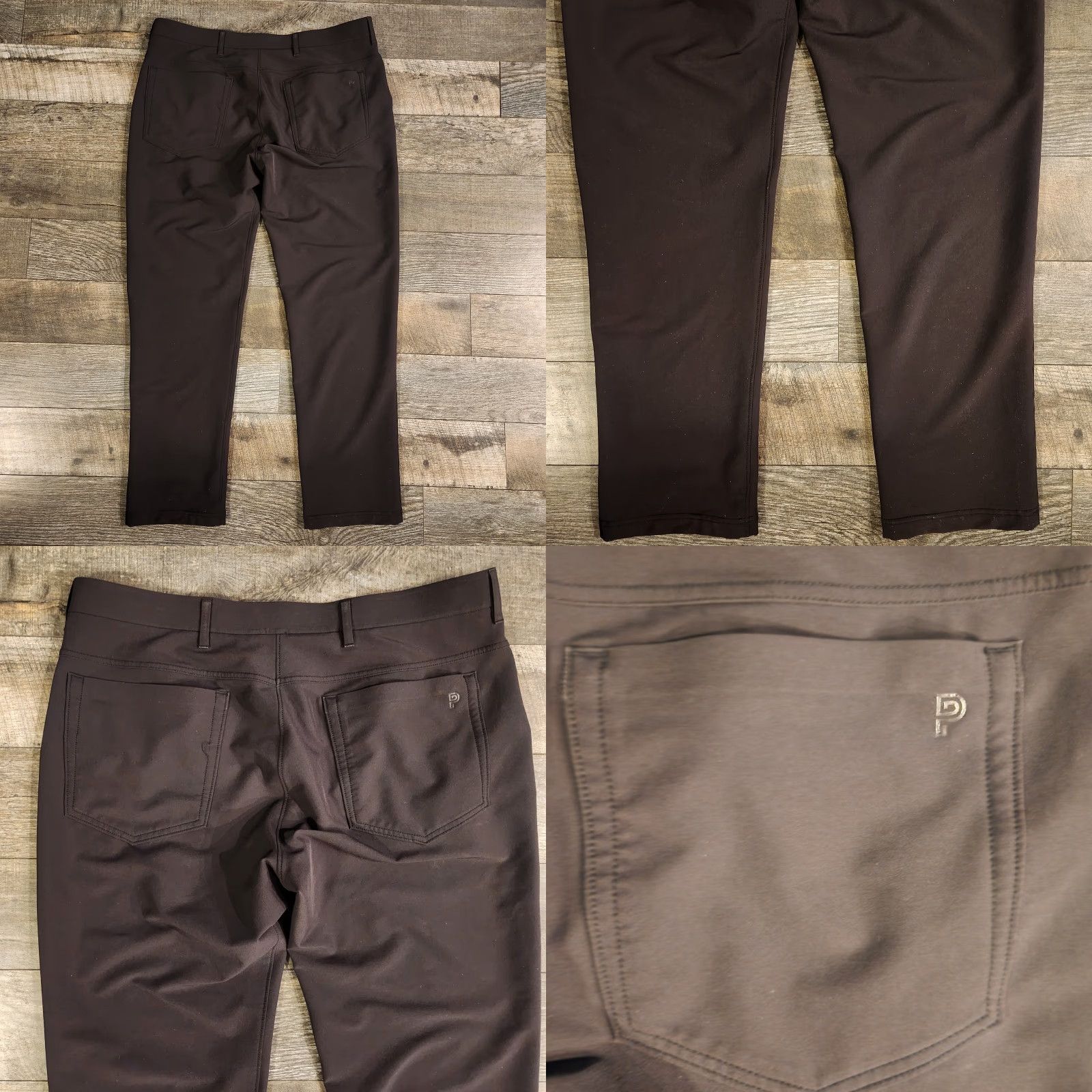 Vintage Public Rec Pants 2.0 Black Chino Men 36x32 All Day Everyday Performance Pants Mens Regular Waist 36 Inseam 32 Black Mens Size US 36 / EU 52 - 8 Thumbnail