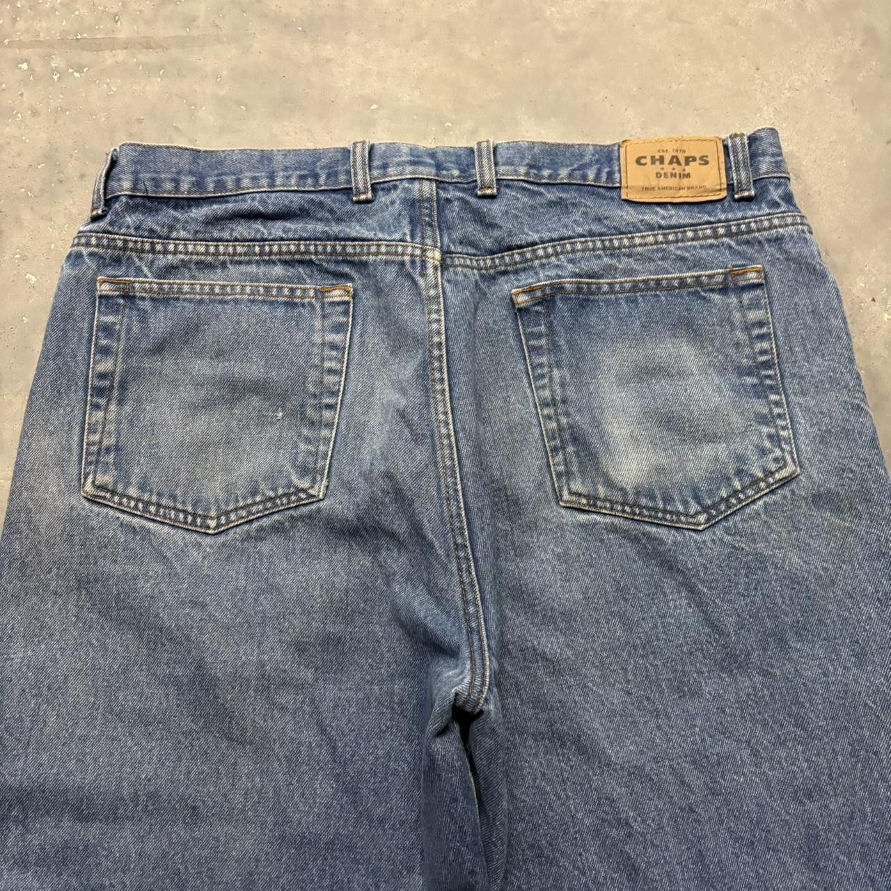 Japanese Brand × Vintage Crazy Vintage Y2K/2000s Baggy Medium Wash Skater Style Denim Jeans! Size US 38 / EU 54 - 7 Thumbnail