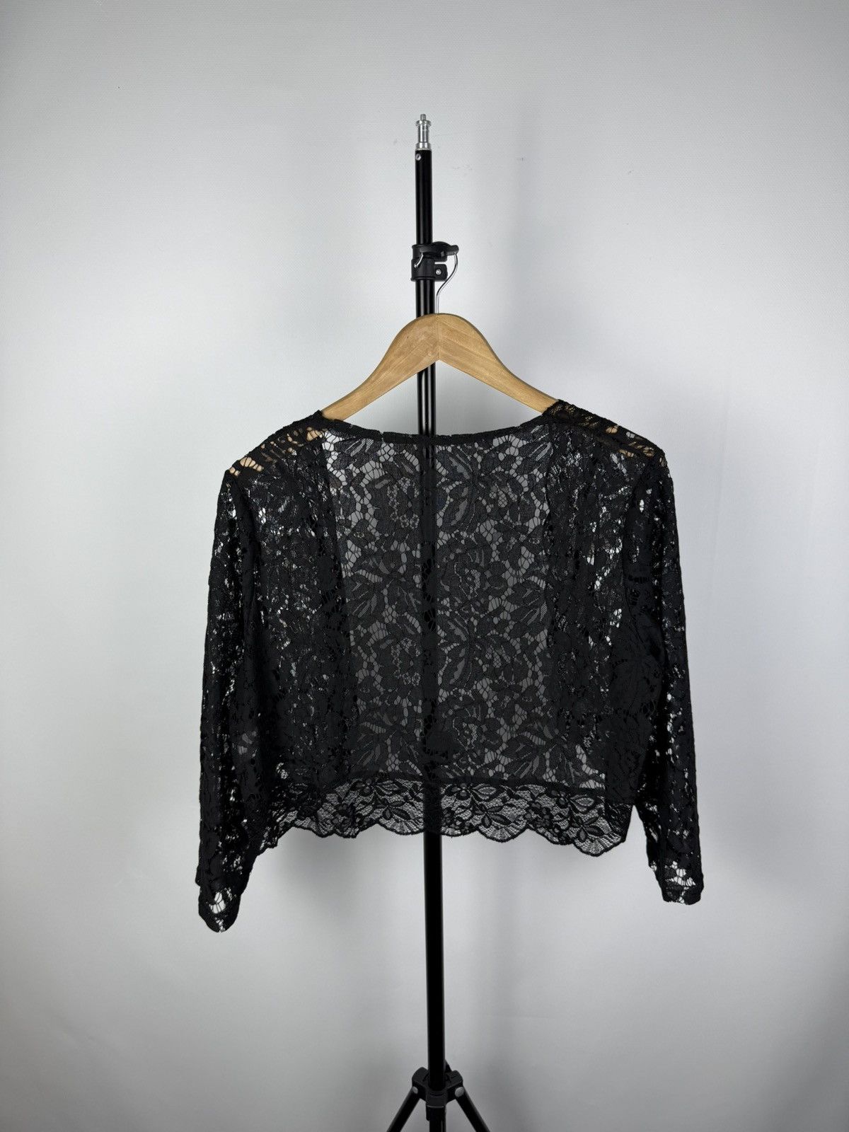 Hysteric Glamour × Japanese Brand JAPANESE 🔥 VINTAGE BLACK MESH Cardigan JPG GAULTIER STYLE Size XL / US 12-14 / IT 48-50 - 4 Thumbnail
