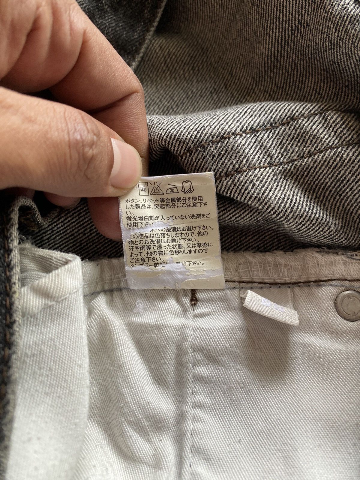 Japanese Brand × Uniqlo × Vintage Flare Jeans Japan Vintage Uniqlo Fade Black #32 Size US 33 - 6 Thumbnail