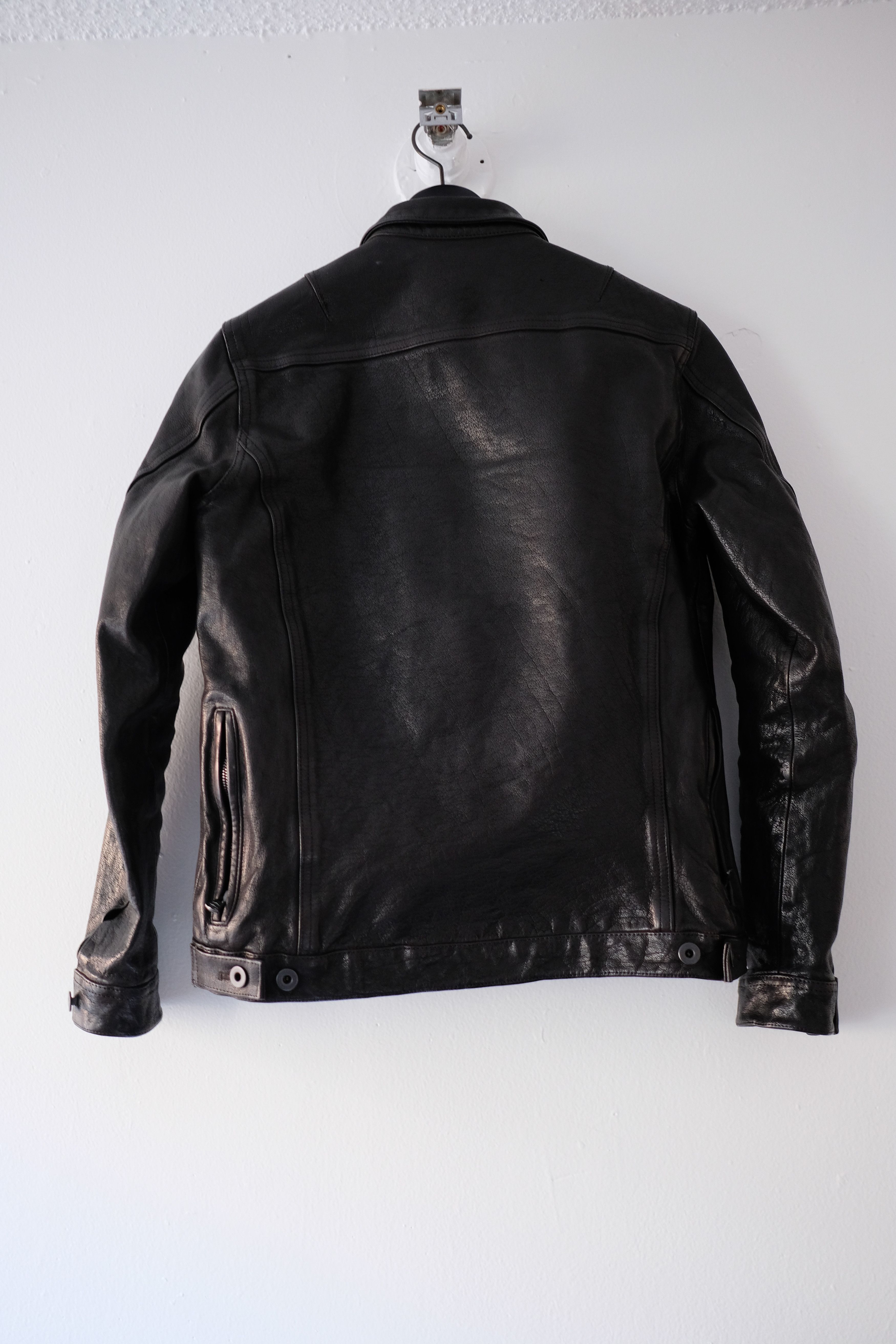 Yohji Yamamoto Yohji Yamamoto Pour Homme x Isamu Katayama Leather Jacket Size US L / EU 52-54 / 3 - 4 Thumbnail