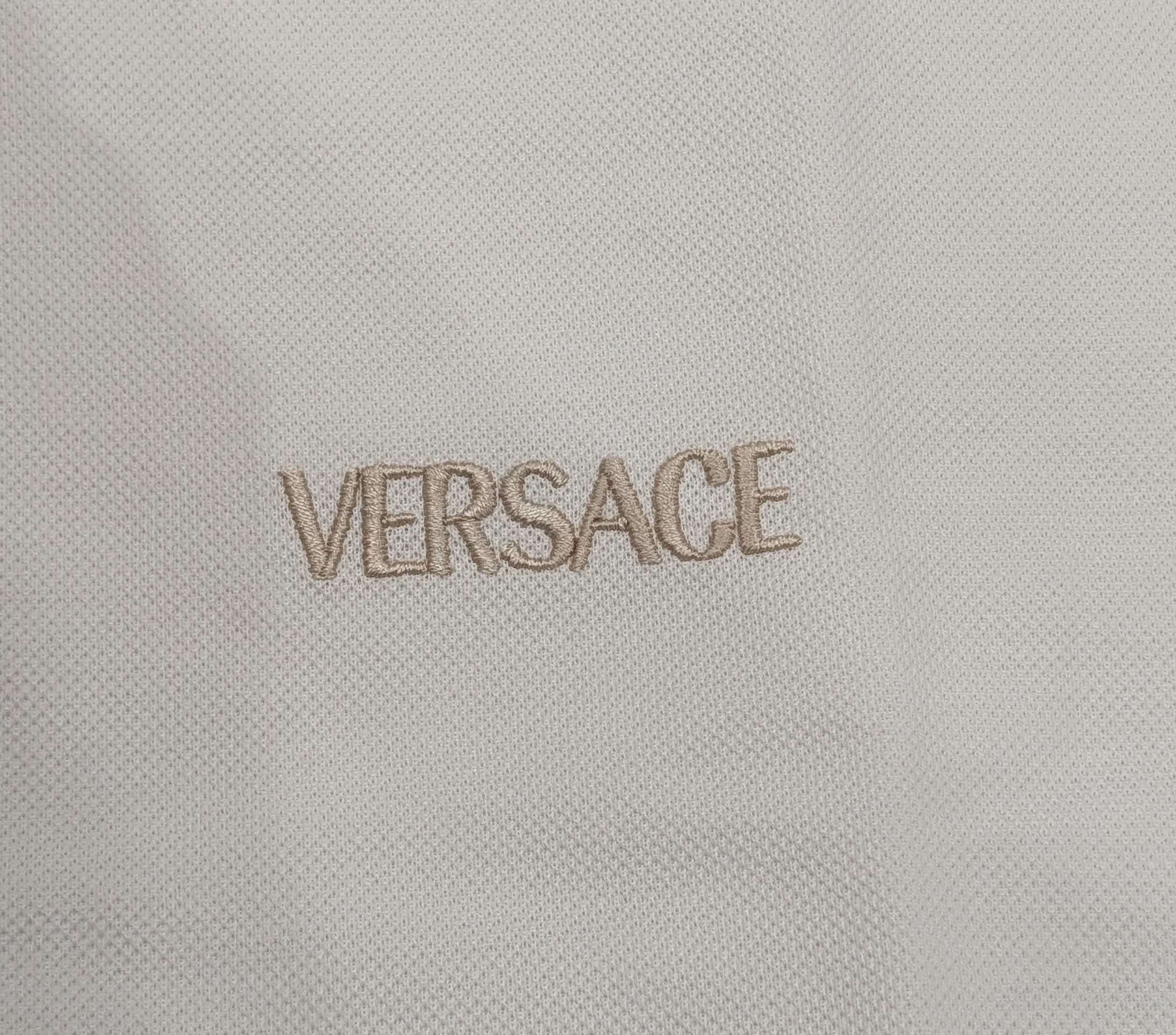 Versace VERSACE Greca Collar Polo Shirt White/Multi Medium Size US M / EU 48-50 / 2 - 3 Thumbnail