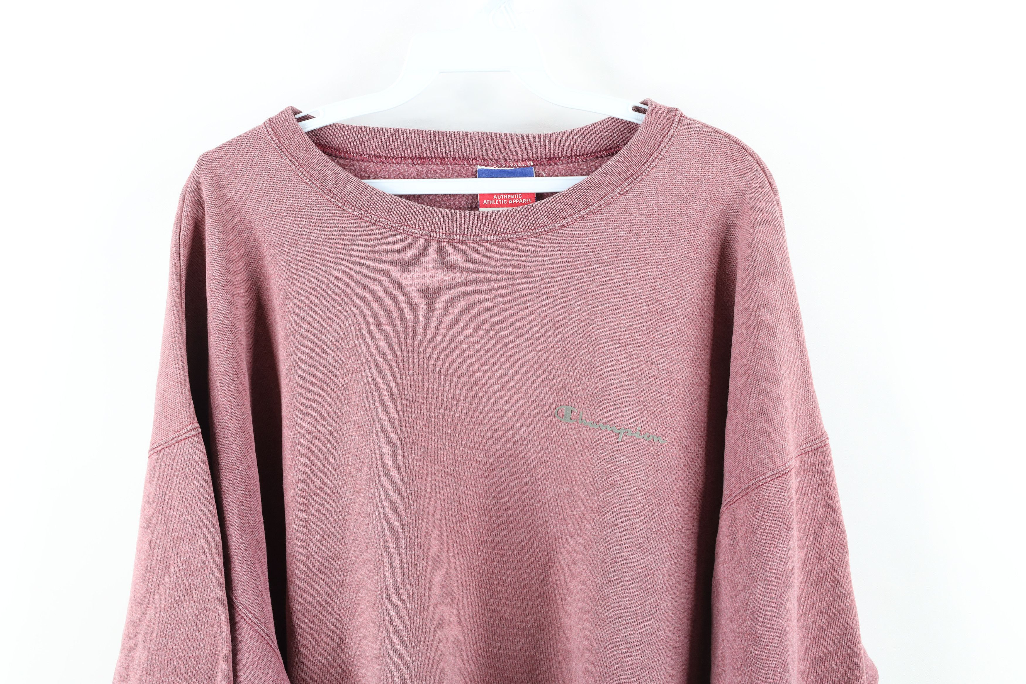 Vintage 90s Champion Spell Crewneck Sweatshirt Light Purple