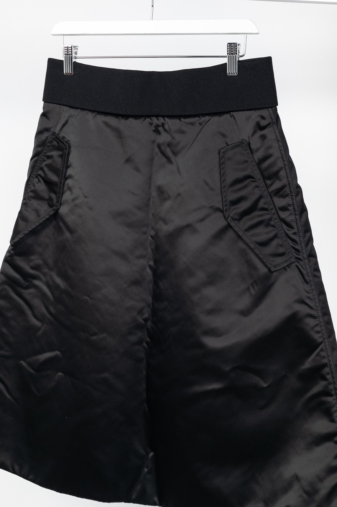 Acne Studios Acne Studios Pag Bomber Black Nylon A-Line Midi Skirt Size 30" / US 8 / IT 44 - 3 Thumbnail