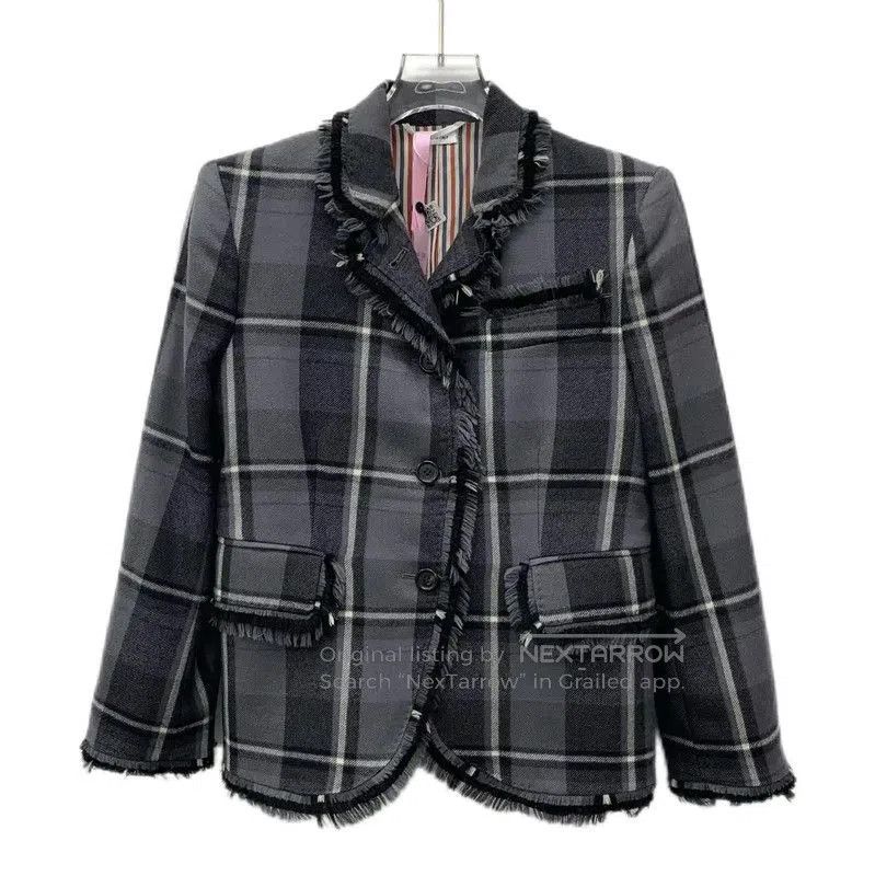 Thom Browne Thom Browne Gray Wool Women’s Jacket . Size S / US 4 / IT 40 - 1 Thumbnail