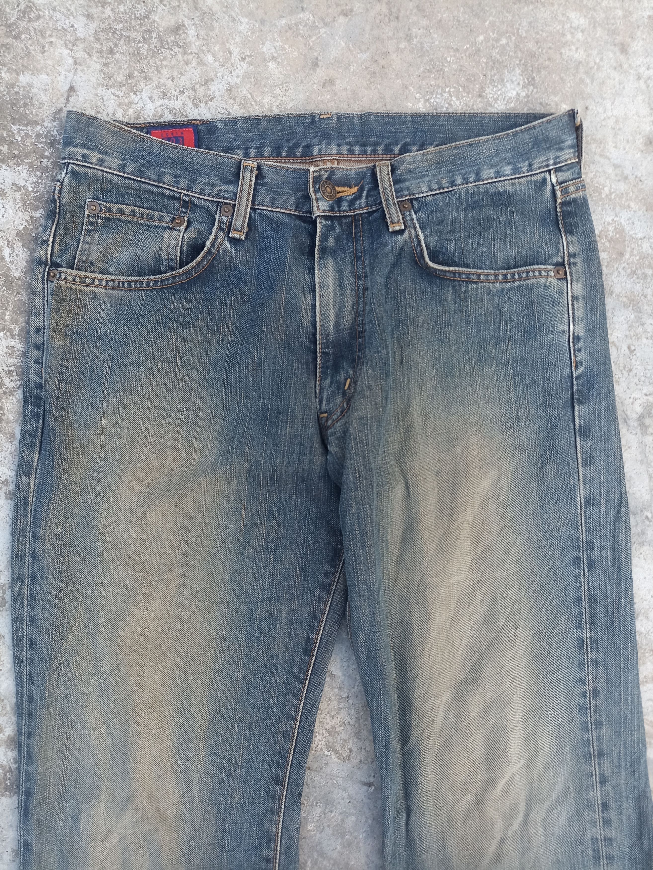 Beauty Beast Vintage Edwin jeans Edwin 503ZZ denim washed blue faded Size US 33 - 3 Thumbnail