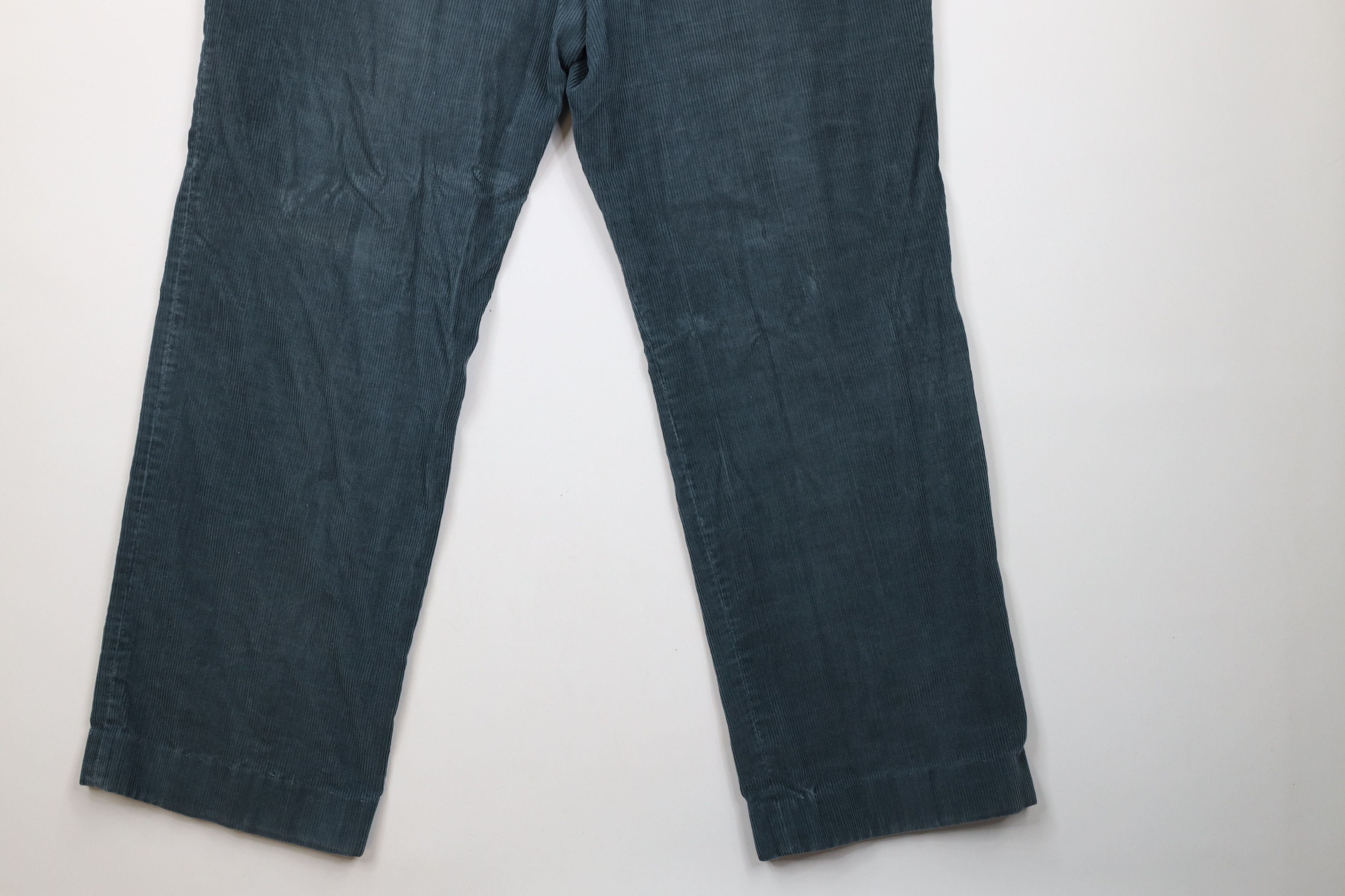 Vintage Vintage 70s Streetwear Bell Bottoms Corduroy Pants Green USA Size US 38 / EU 54 - 11 Thumbnail