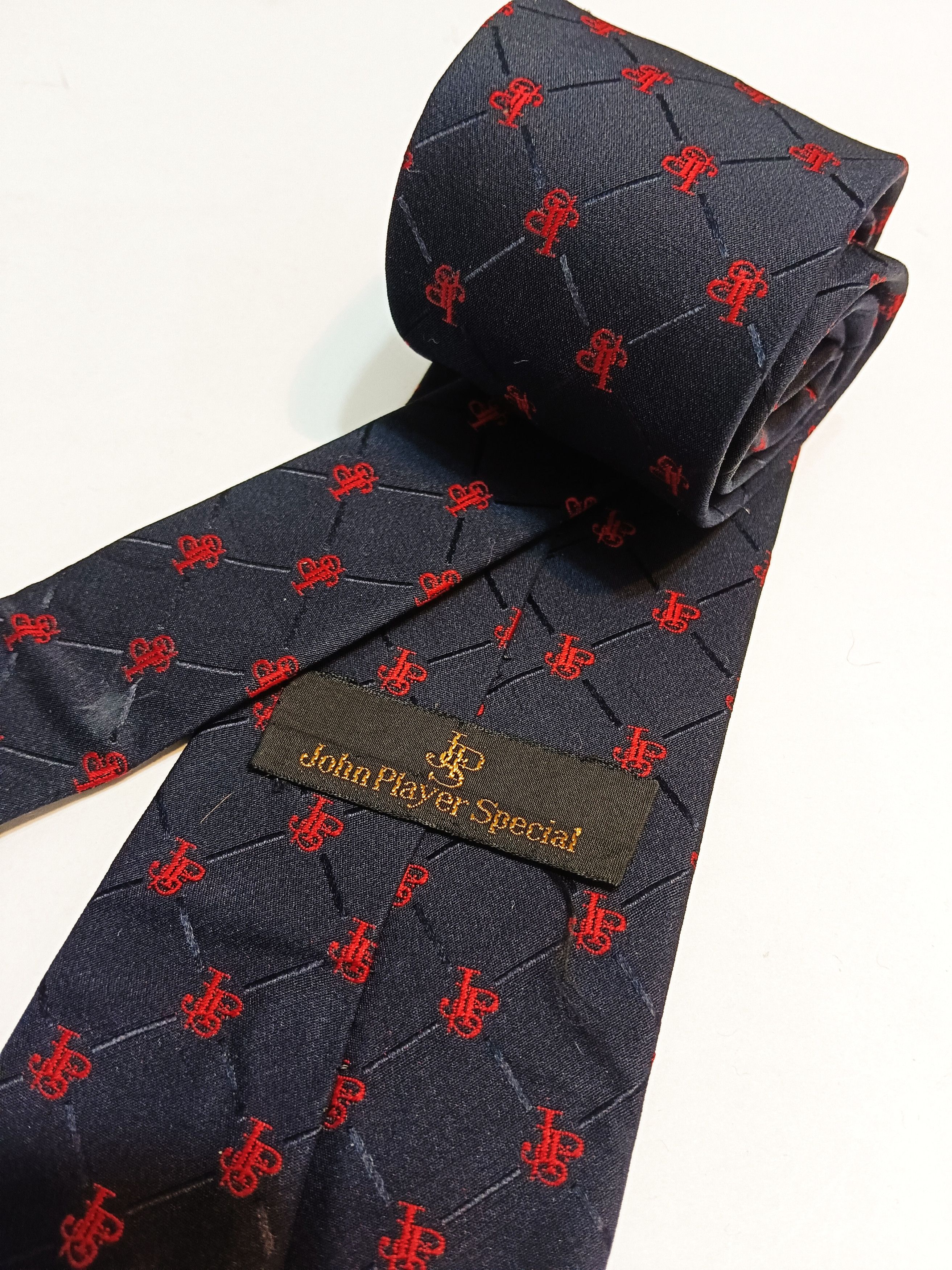 Vintage Vtg JPS John Player Special Silk woven tie Size ONE SIZE - 3 Thumbnail