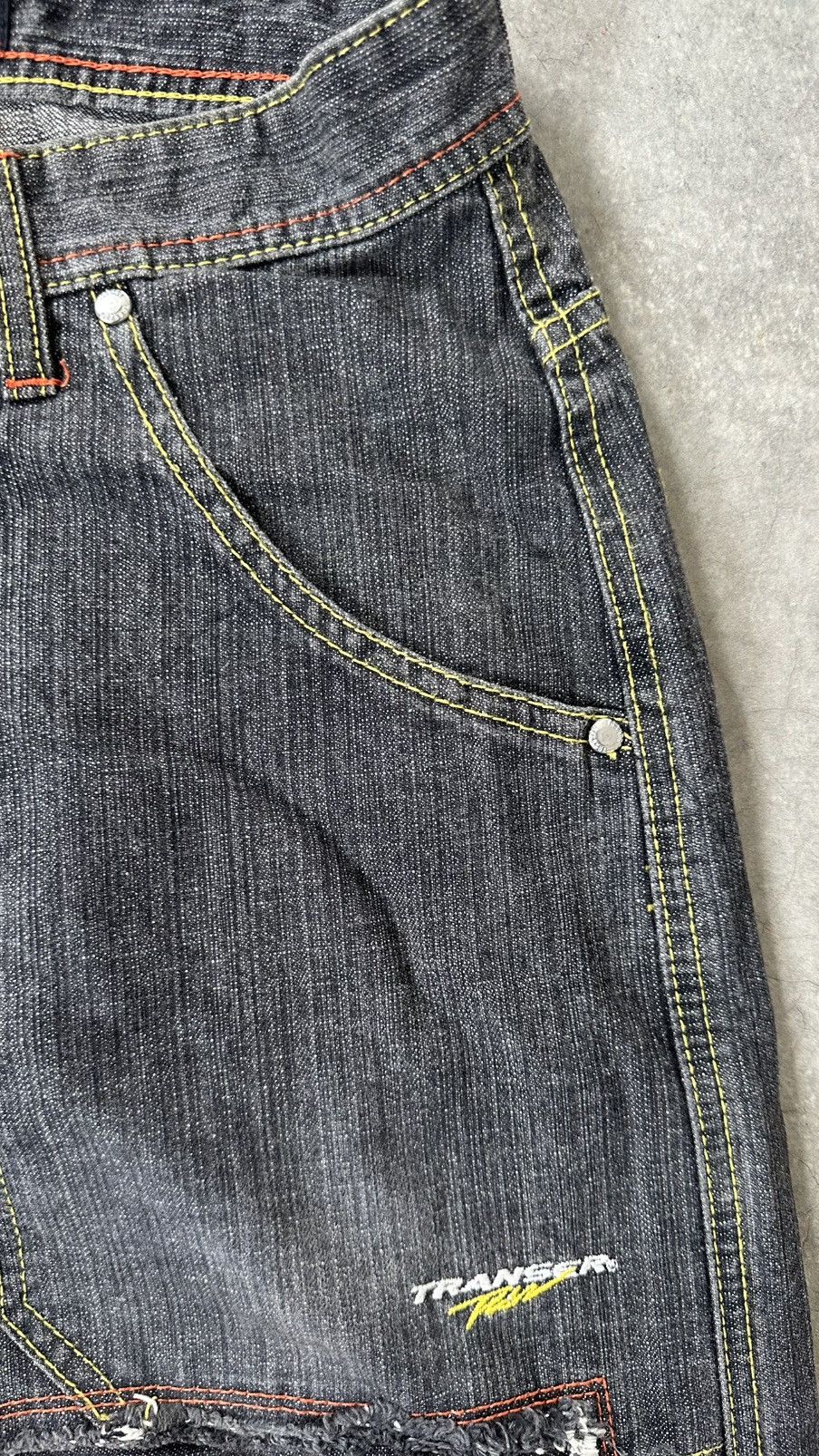 Japanese Brand Y2K TRANSER BAGGY PATCH DENIM PANT Size US 30 / EU 46 - 6 Thumbnail