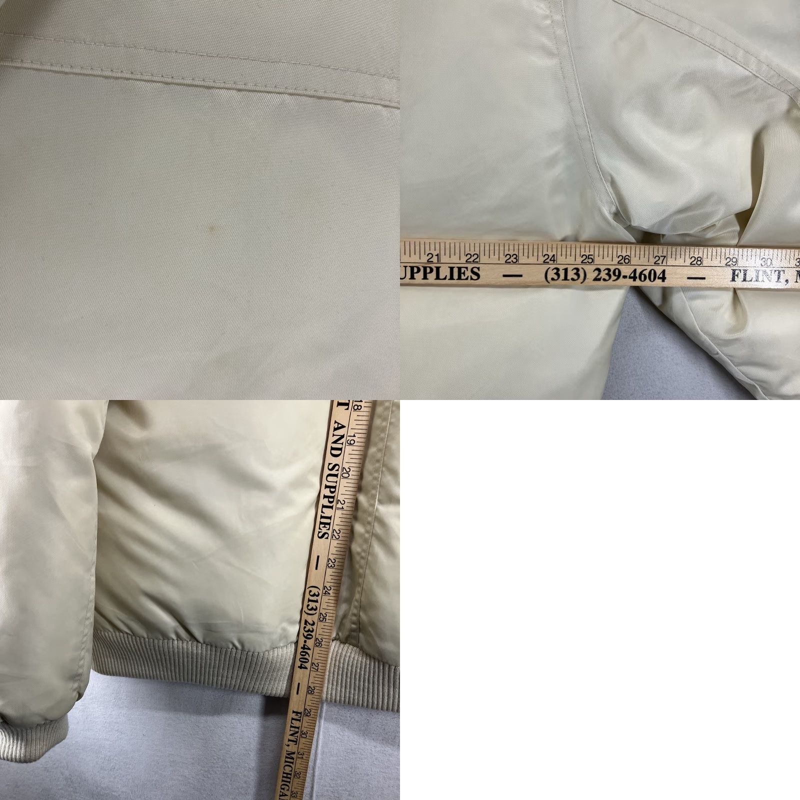 Guess GUESS Women's Puffer Jacket Down Feather Filled Full Zip Faux Fur Hood Large Beige Mid-Length Winter Fall Size L / US 10 / IT 46 - 11 Thumbnail