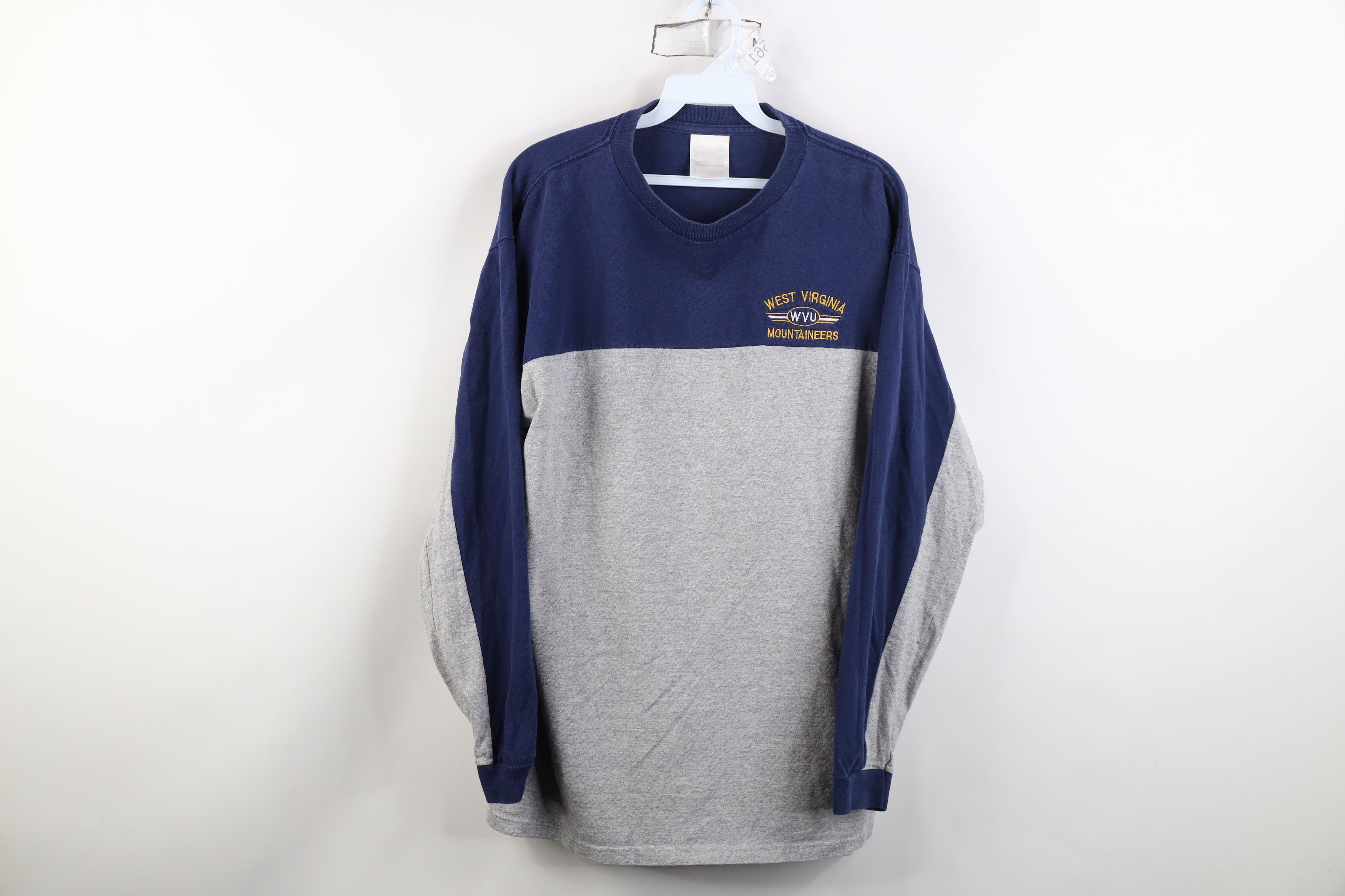 Vintage Vintage 90s West Virginia University Long Sleeve T-Shirt Size US L / EU 52-54 / 3 - 1 Thumbnail