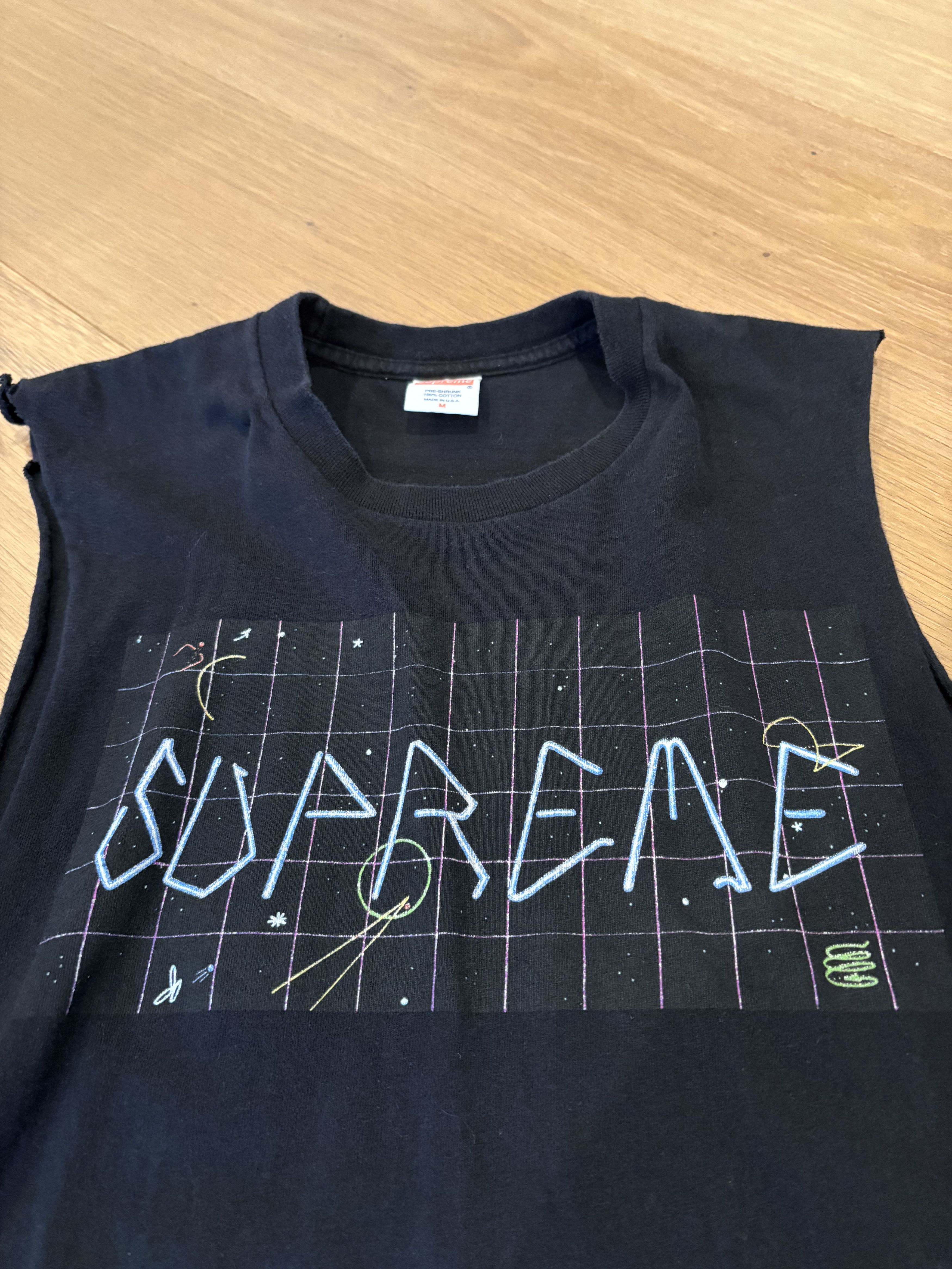 Supreme Supreme Tag Cutoff Tank Top Size US M / EU 48-50 / 2 - 2 Thumbnail