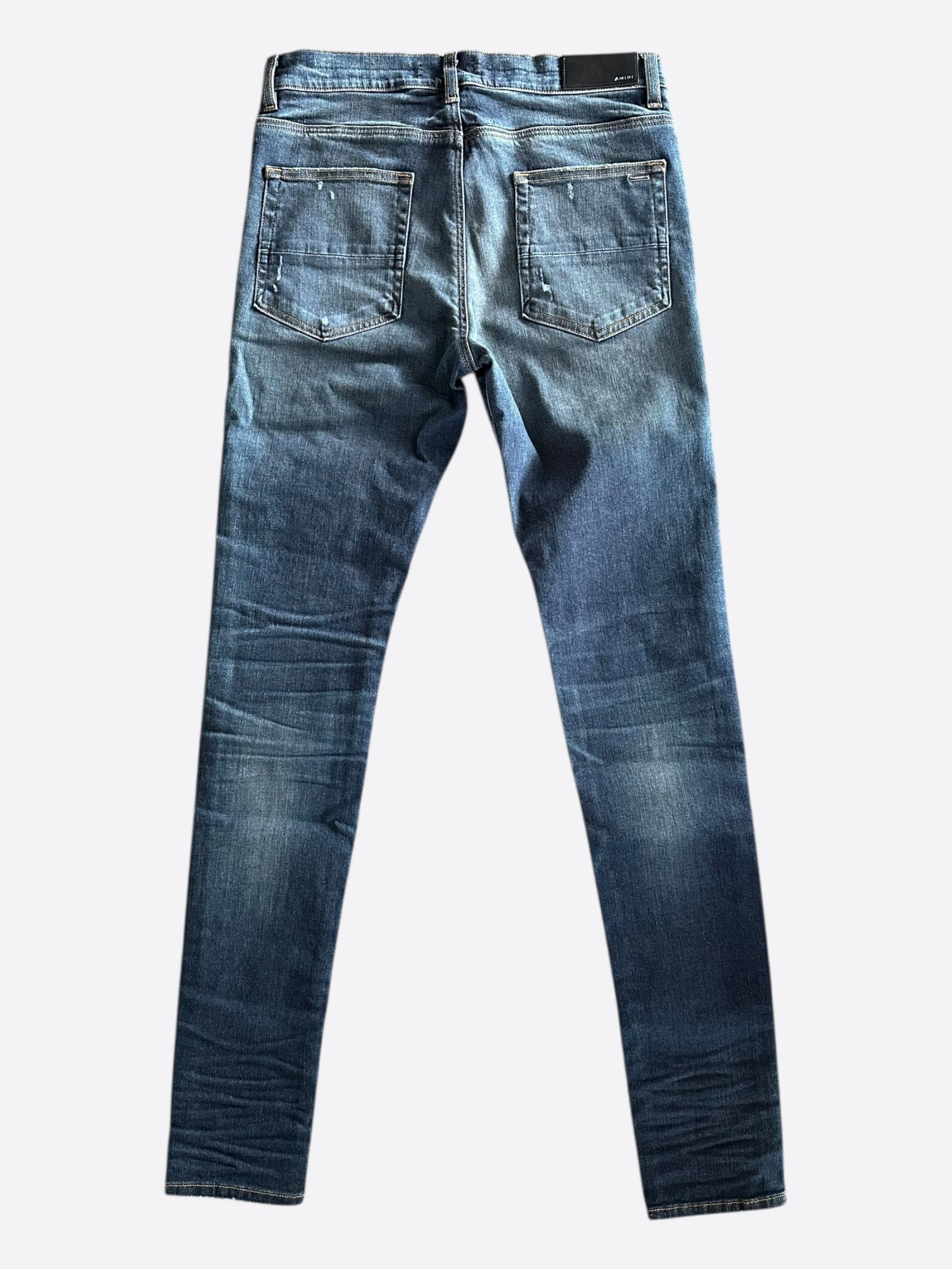 Amiri Amiri Deep Classic Slash Distressed Jeans Size US 32 / EU 48 - 2 Thumbnail