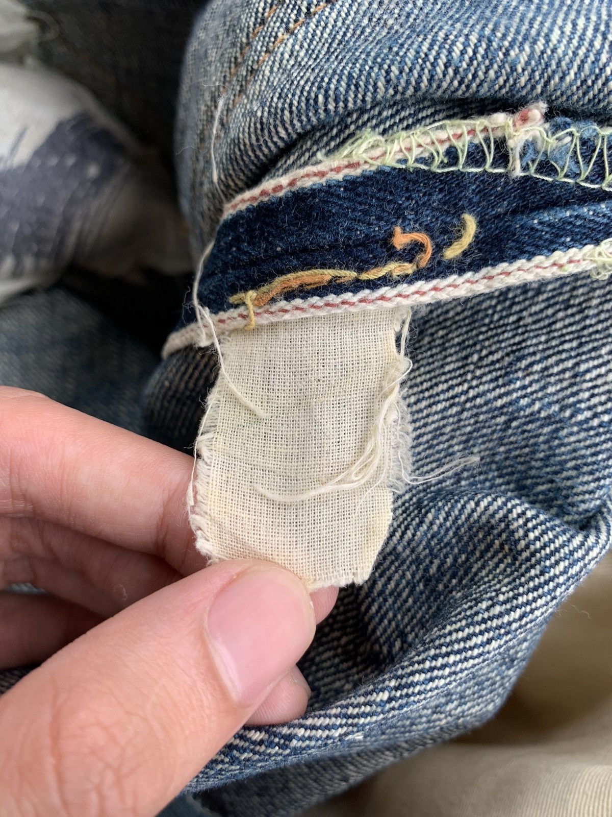 Japanese Brand × Vintage Vintage Go West Yellow divsion Selvedge distressed denim Size US 30 / EU 46 - 16 Thumbnail