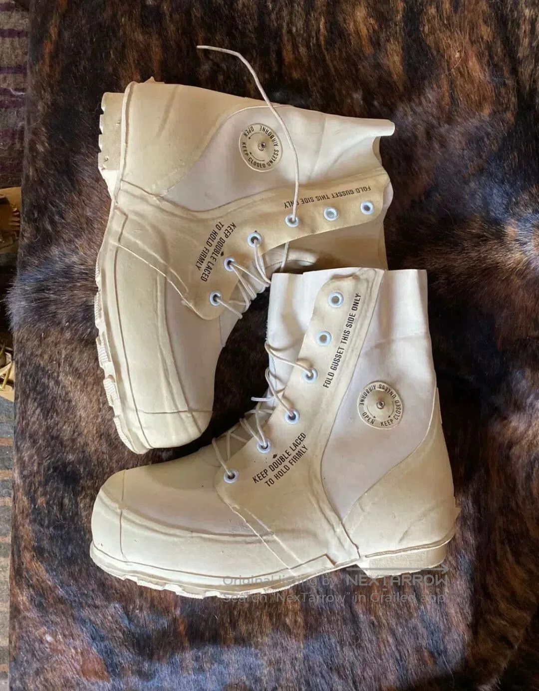 Vintage Vintage US Vietnam War Military Boots. Size US 10 / EU 43 - 5 Thumbnail