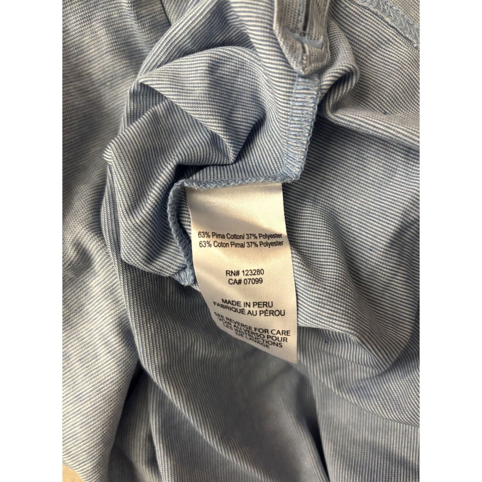 TravisMathew Travis Mathew Polo Shirt Mens Medium Blue Golf The Guitar Hotel Logo Pima Cotton Size US M / EU 48-50 / 2 - 8 Thumbnail