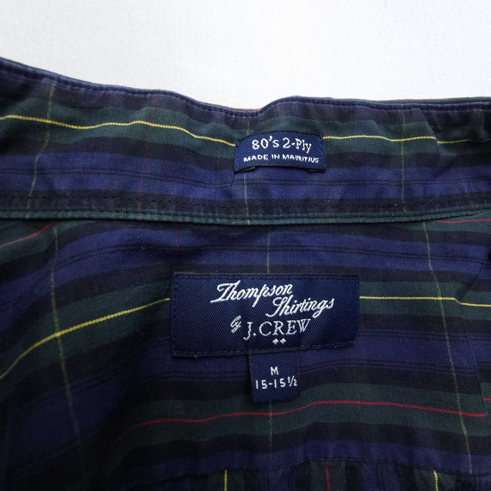 J.Crew J.CREW Button-Up Shirt Mens M Plaid 2 Ply Shirtings Classic Casual Long Sleeve Collared Slim Fit Multicolor Size US M / EU 48-50 / 2 - 3 Thumbnail