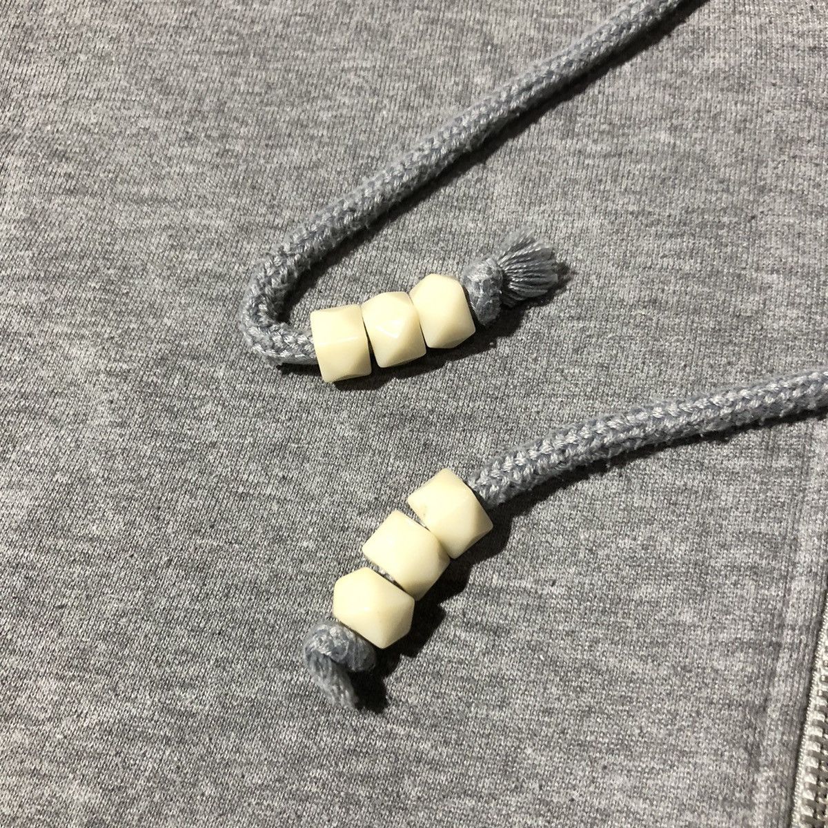 Beauty Beast Glad News Skeleton Studded Thermal Zip Hoodie Size US L / EU 52-54 / 3 - 8 Thumbnail