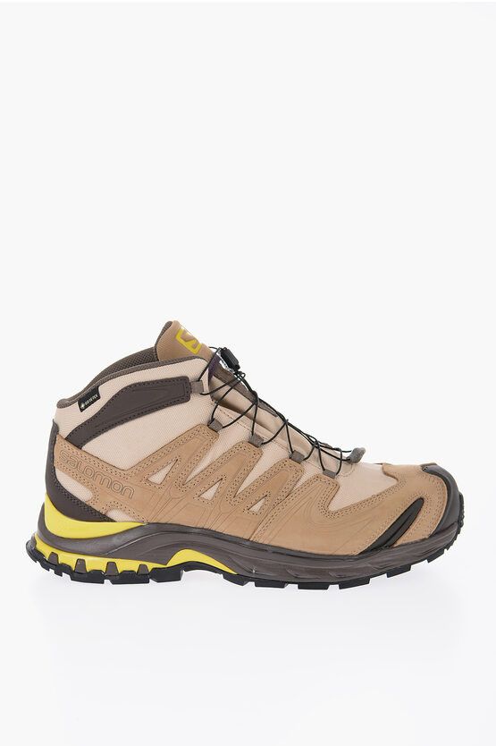 image of Salomon Og1Mm0524 Leather Hiking Sneakers In Brown, Men's (Size 10)