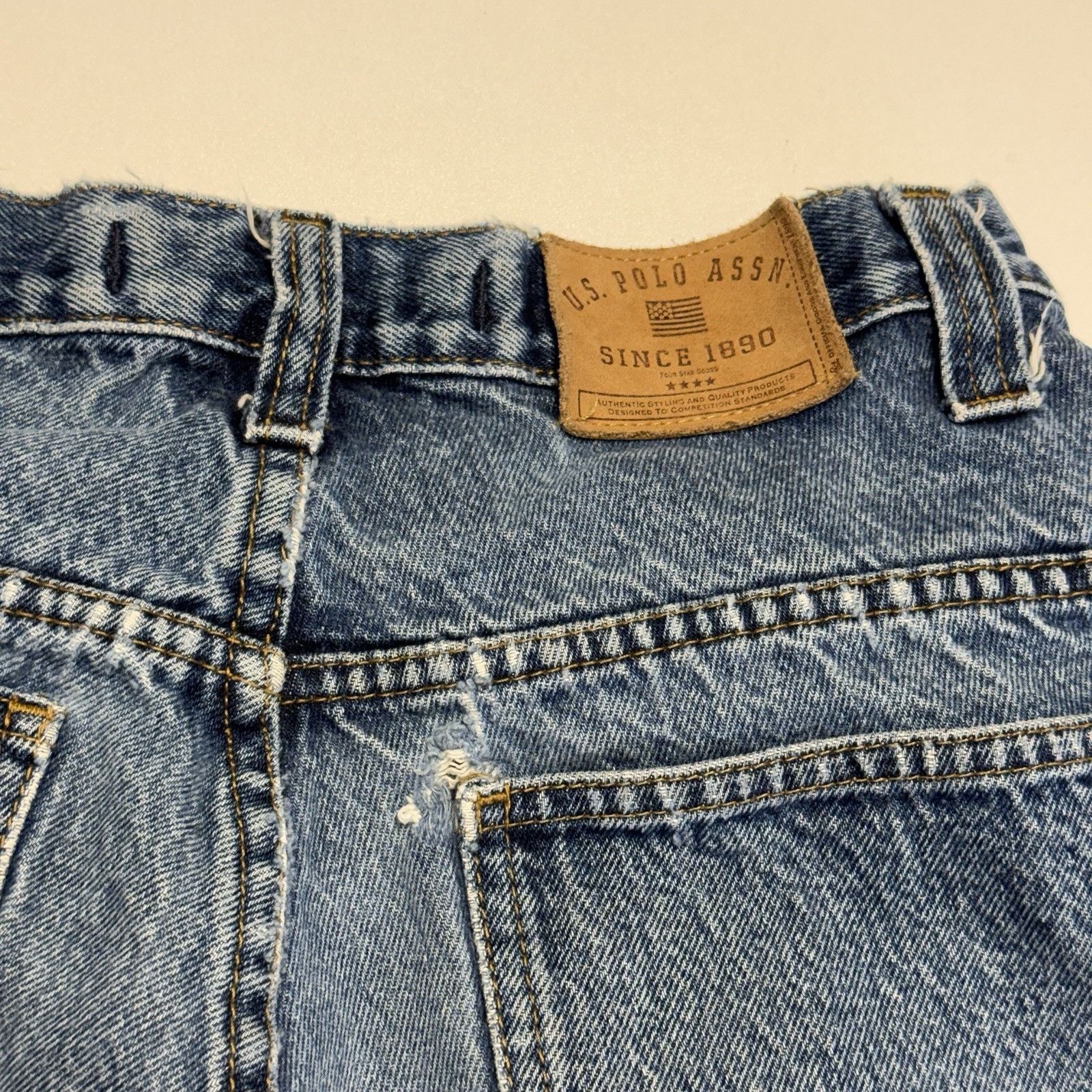 U.S. Polo Assn. Vintage US Polo Assn Carpenter Jeans Mens 30x29 Blue Y2K Ska Size US 30 / EU 46 - 10 Thumbnail