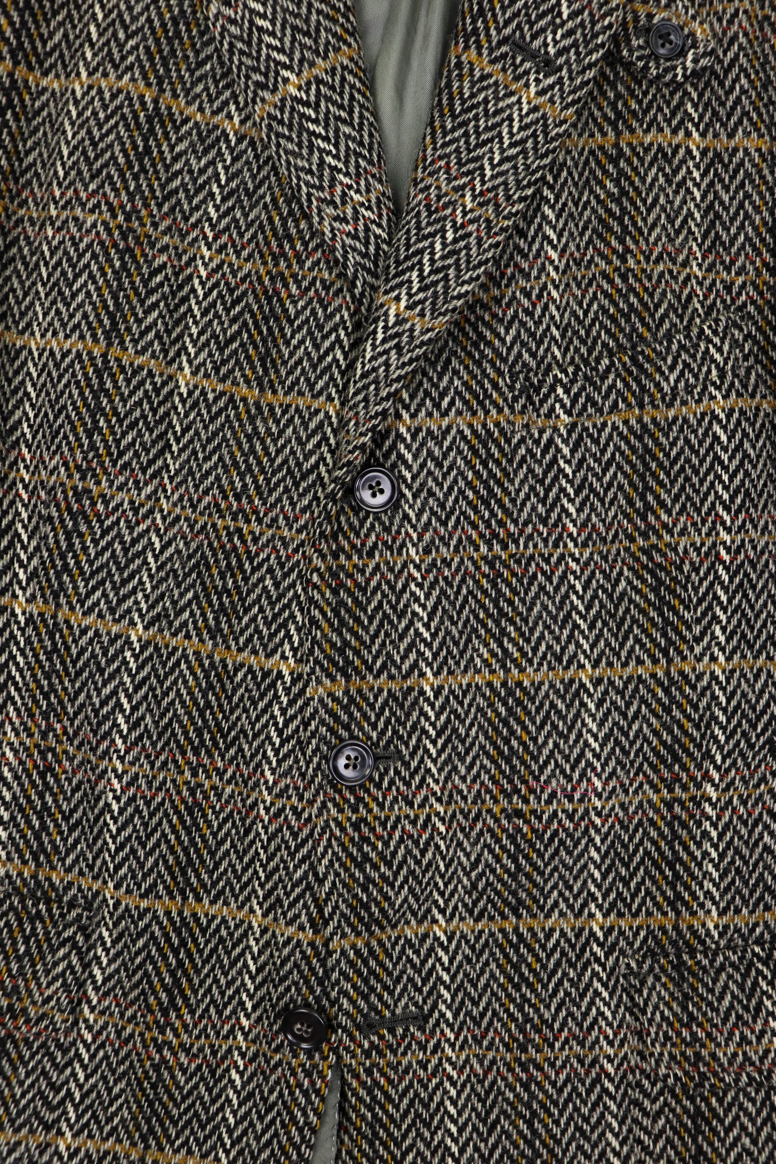 DAKS 80s Vintage DAKS Tartan Heavy Tweed Wool Sport Coat Blazer Size 40R - 6 Thumbnail