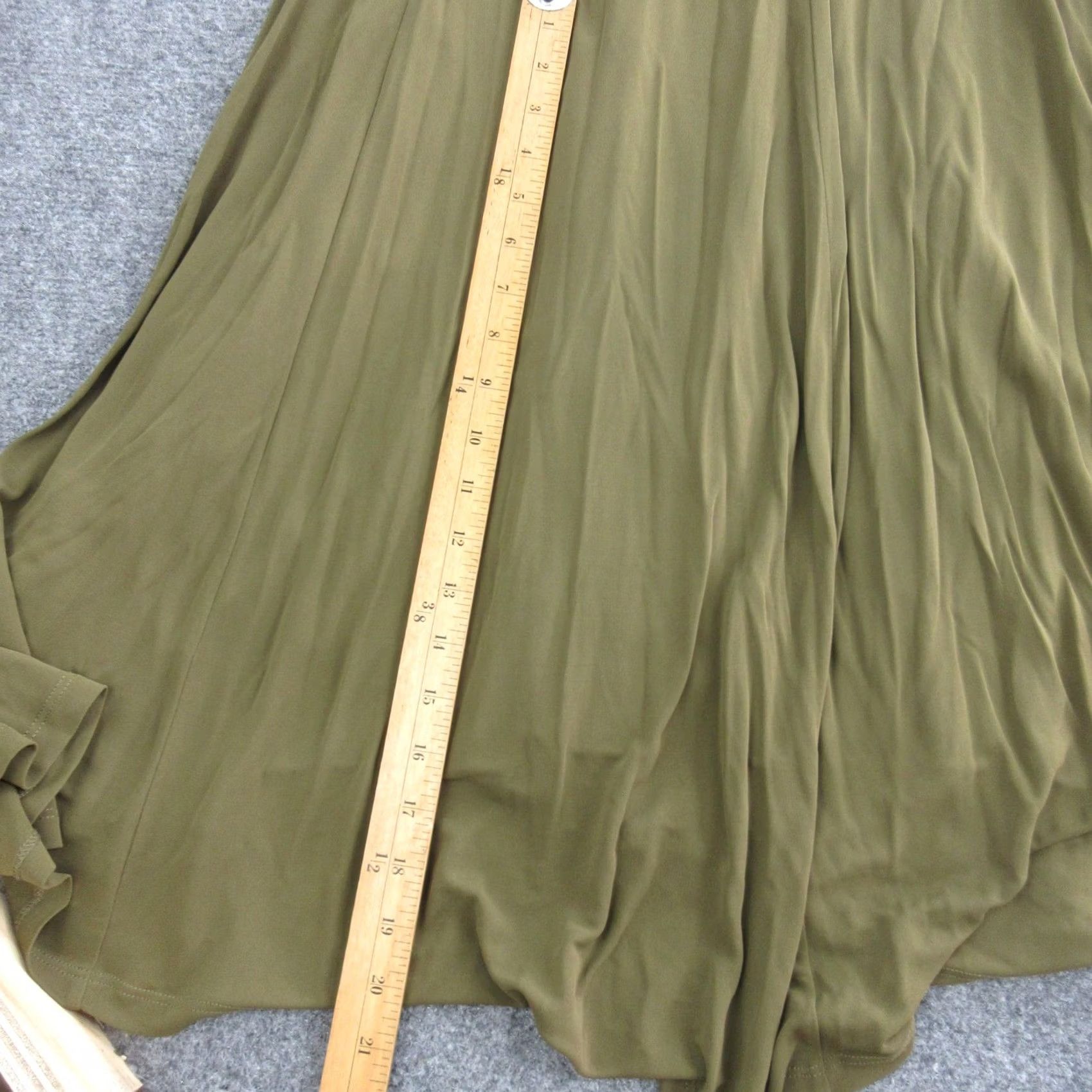 La Ligne La Ligne Dress Womens M Green Jersey Ruched Short Sleeve A Line Maxi Formal Size M / US 6-8 / IT 42-44 - 5 Thumbnail