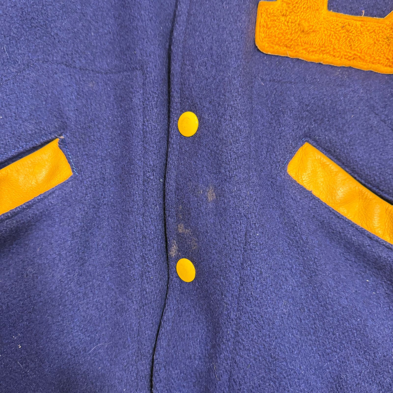 Vintage Vintage 1950s 60s Dewitt Panthers Varsity Jacket 42 L Blue Size US L / EU 52-54 / 3 - 5 Thumbnail
