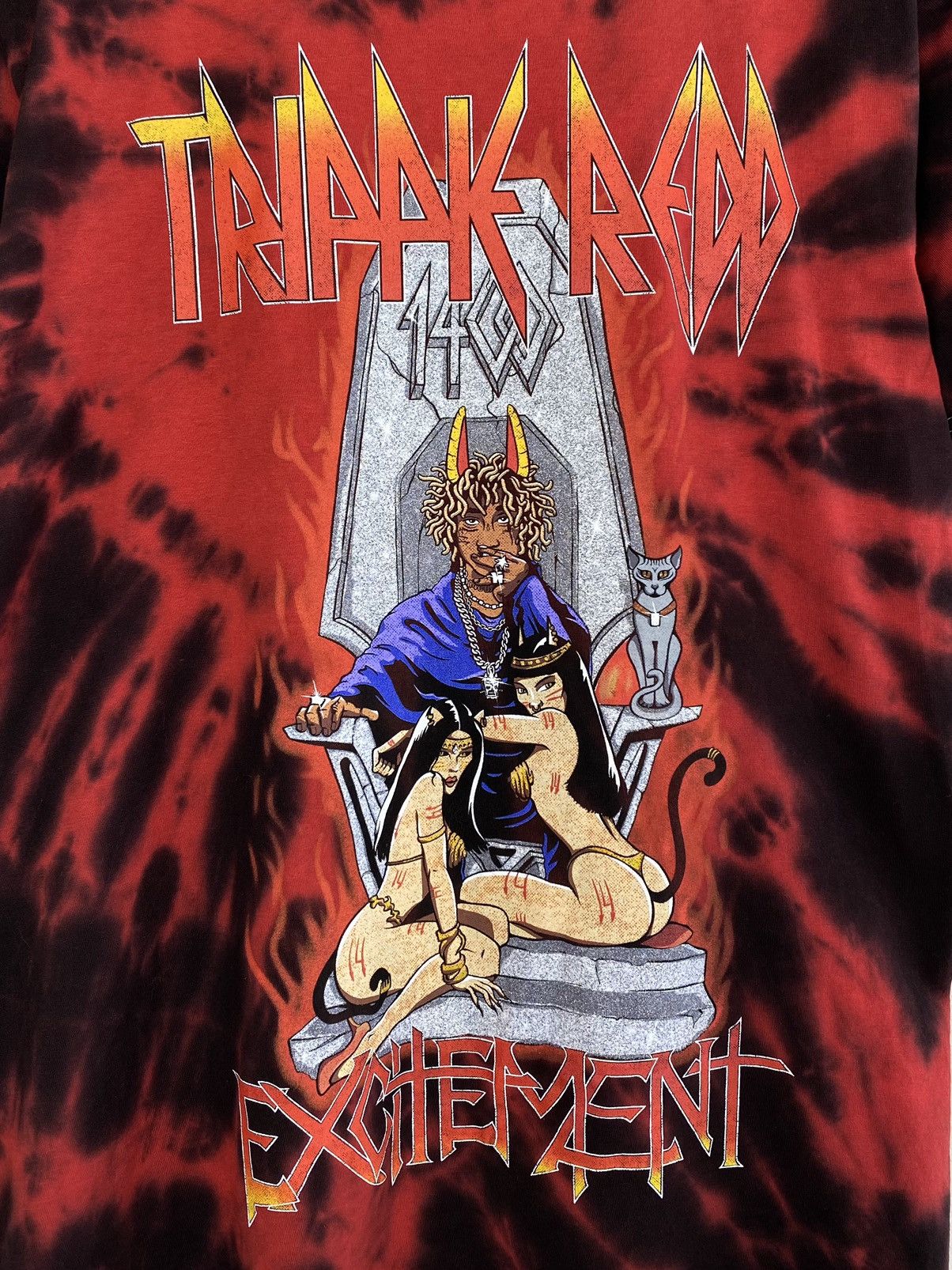 Rap Tees Trippie Redd Excitement Short Sleeve T-Shirt Size M Black Size US M / EU 48-50 / 2 - 3 Thumbnail