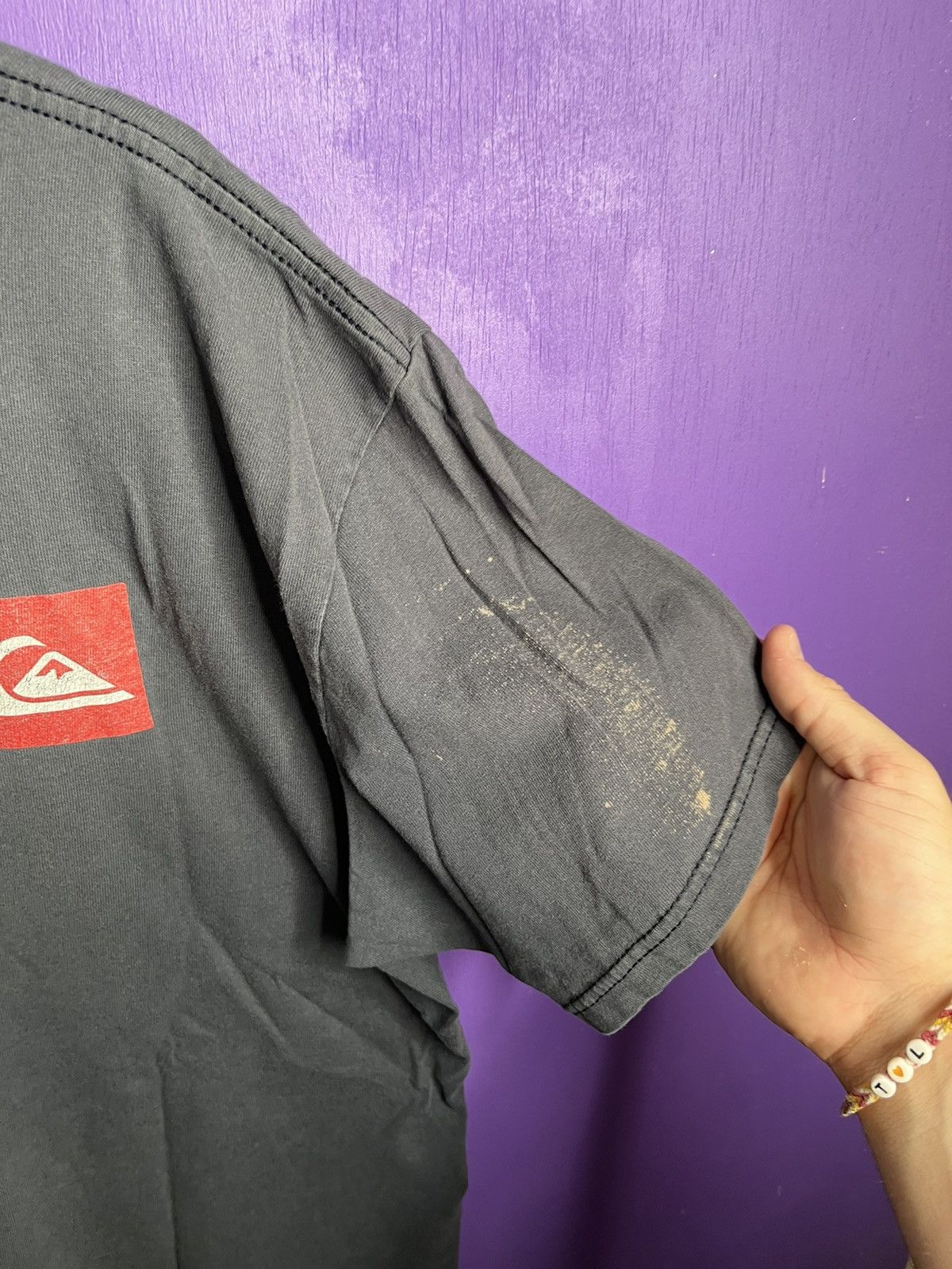 Quiksilver × Vintage Vintage 00s Quicksilver box logo faded t-shirt Size US XL / EU 56 / 4 - 3 Thumbnail