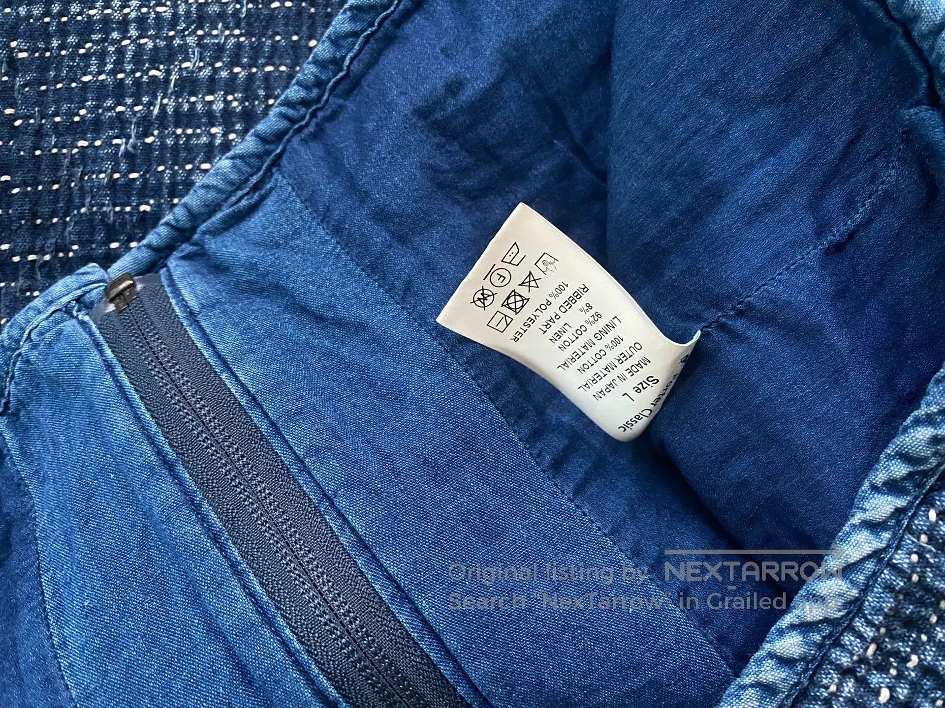 Porter Classic porter classic sashiko light zip parka. Size US L / EU 52-54 / 3 - 3 Thumbnail