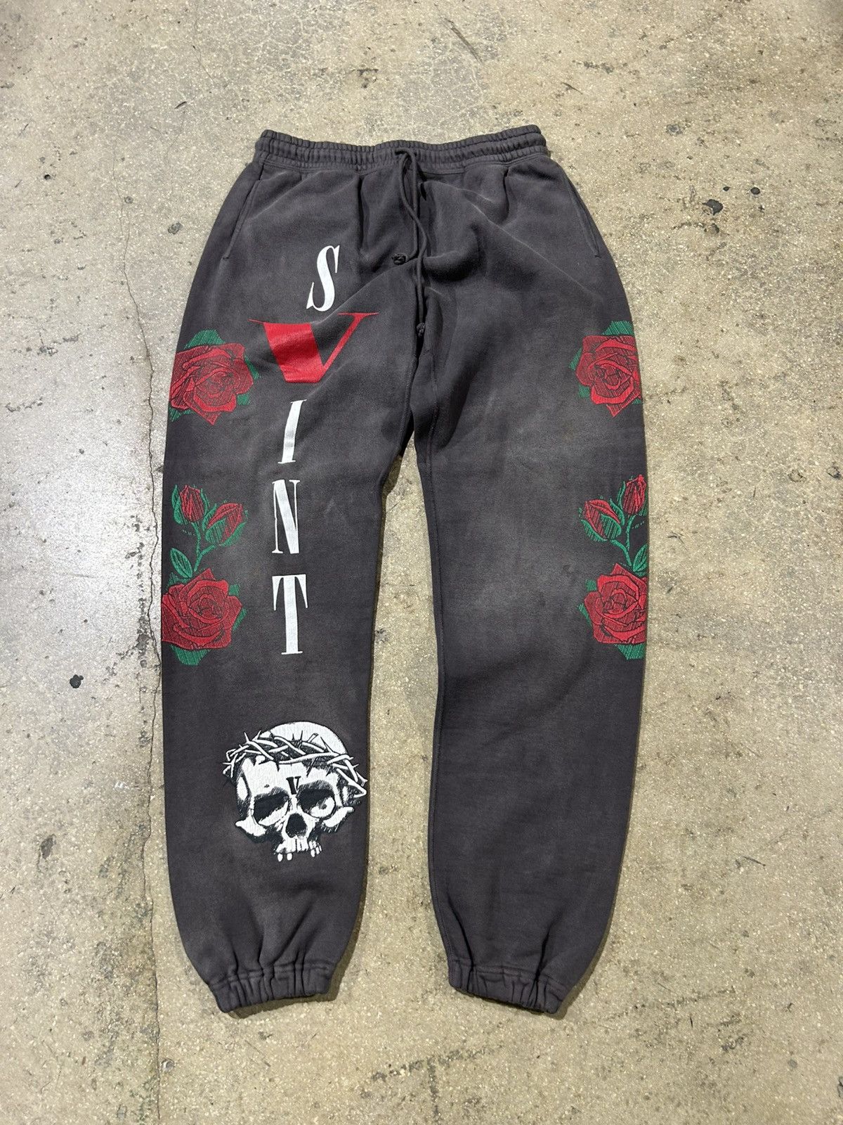 Saint Michael × Vlone Saint Michael x Vlone Rose Sweatpants Size US 33 - 1 Thumbnail