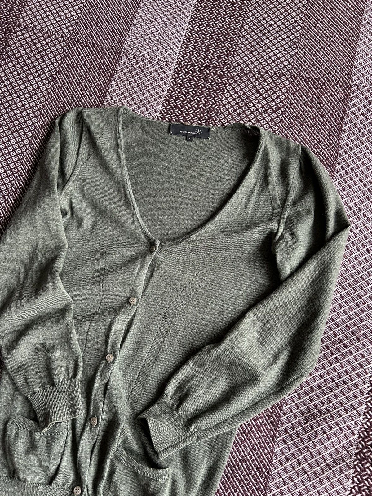 Isabel Marant × Isabel Marant Etoile × Japanese Brand Isabel Marant Wool Merinos Cardigans Old Money Style Size 1 Size S / US 4 / IT 40 - 10 Thumbnail