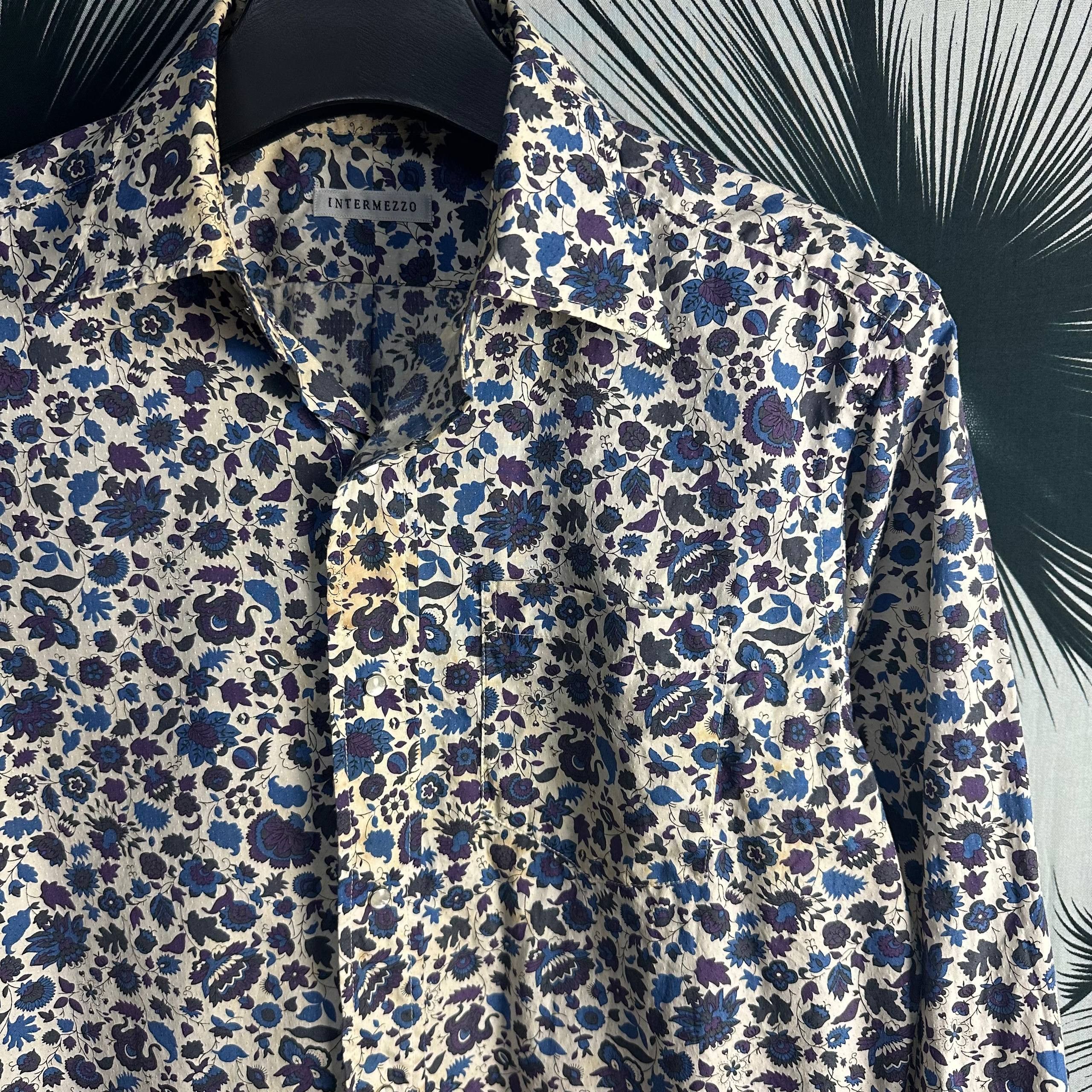 Japanese Brand Japanese Patterned Pearl Snap Button Shirt Made in Japan Size US L / EU 52-54 / 3 - 8 Thumbnail