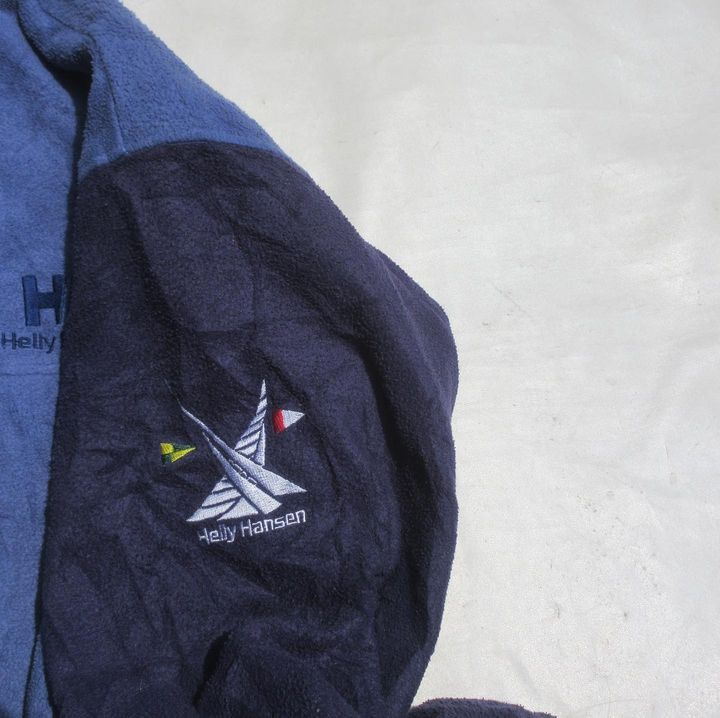 Helly Hansen × Vintage vintage Helly hansen great polar fleece navy blue jacket out Size US M / EU 48-50 / 2 - 2 Thumbnail