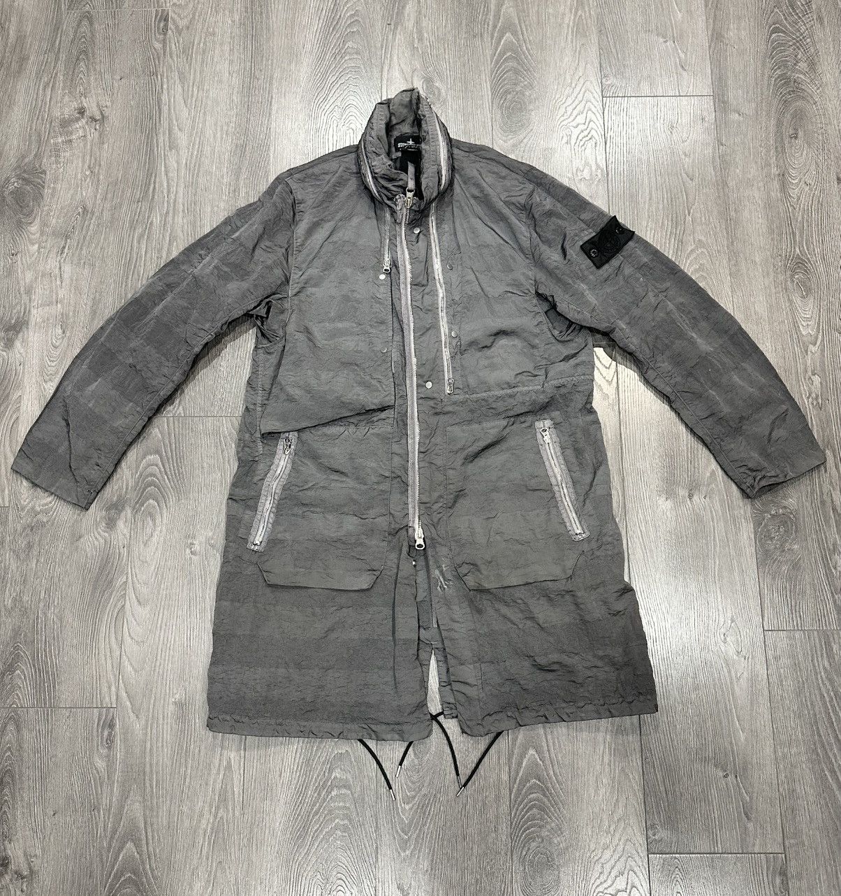 Stone Island Stone Island Shadow Project Striped Nylon Metal Parka Size US M / EU 48-50 / 2 - 1 Thumbnail