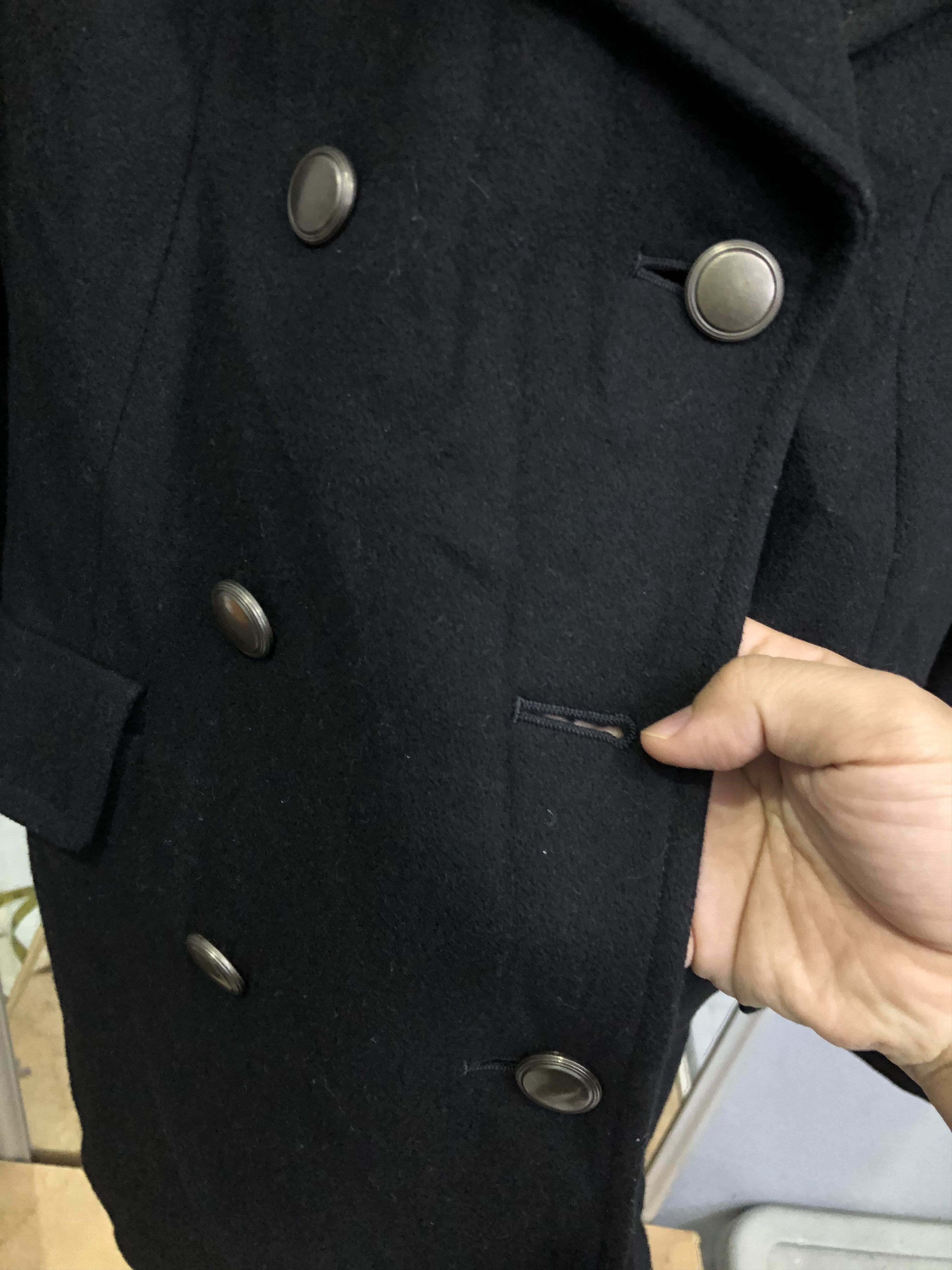 Michel Klein Michel Klein Paris Women’s Wool Peacoat Jacket Size XS / US 0-2 / IT 36-38 - 4 Thumbnail