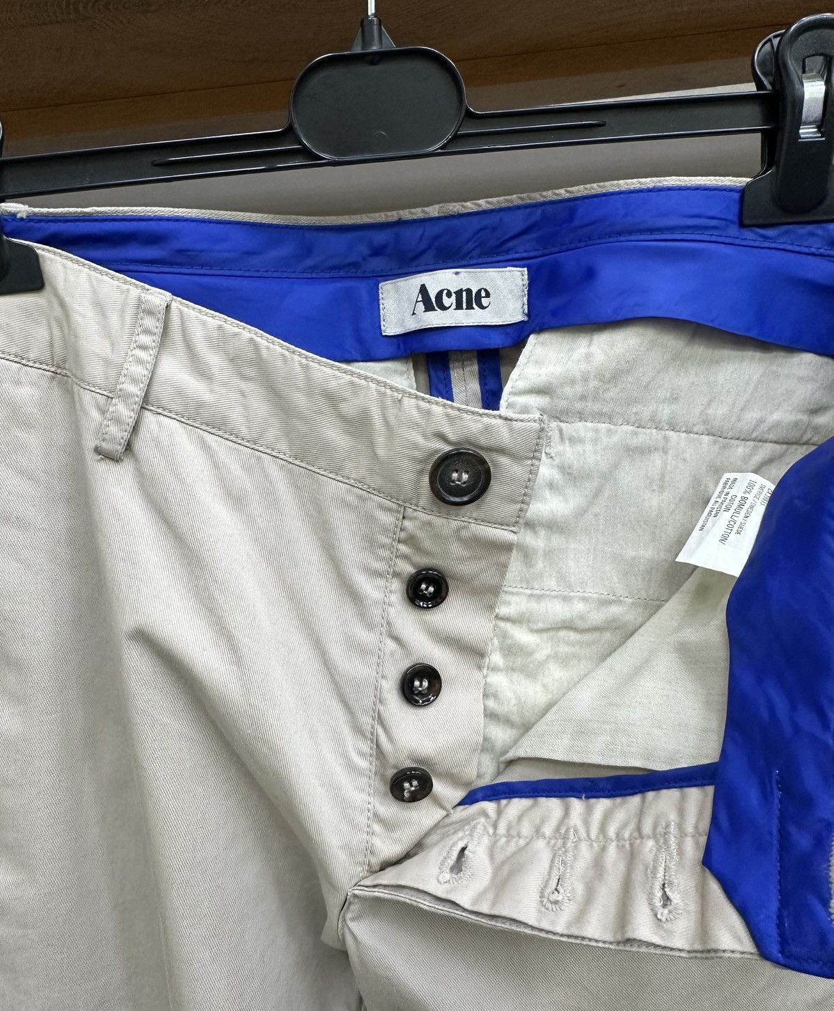 Acne Studios Acne Studios «Gin Kitt» Pants Trousers Blue Overlock 28/32 Size US 28 / EU 44 - 4 Thumbnail