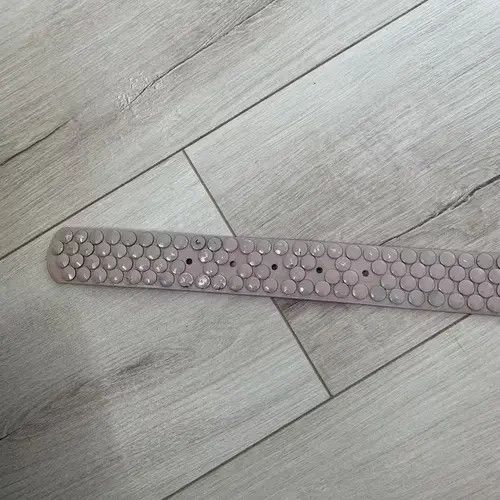 High Sport × Japanese Brand Belts Y2K Pink BB Style Studded Leather Belt Size ONE SIZE - 4 Thumbnail