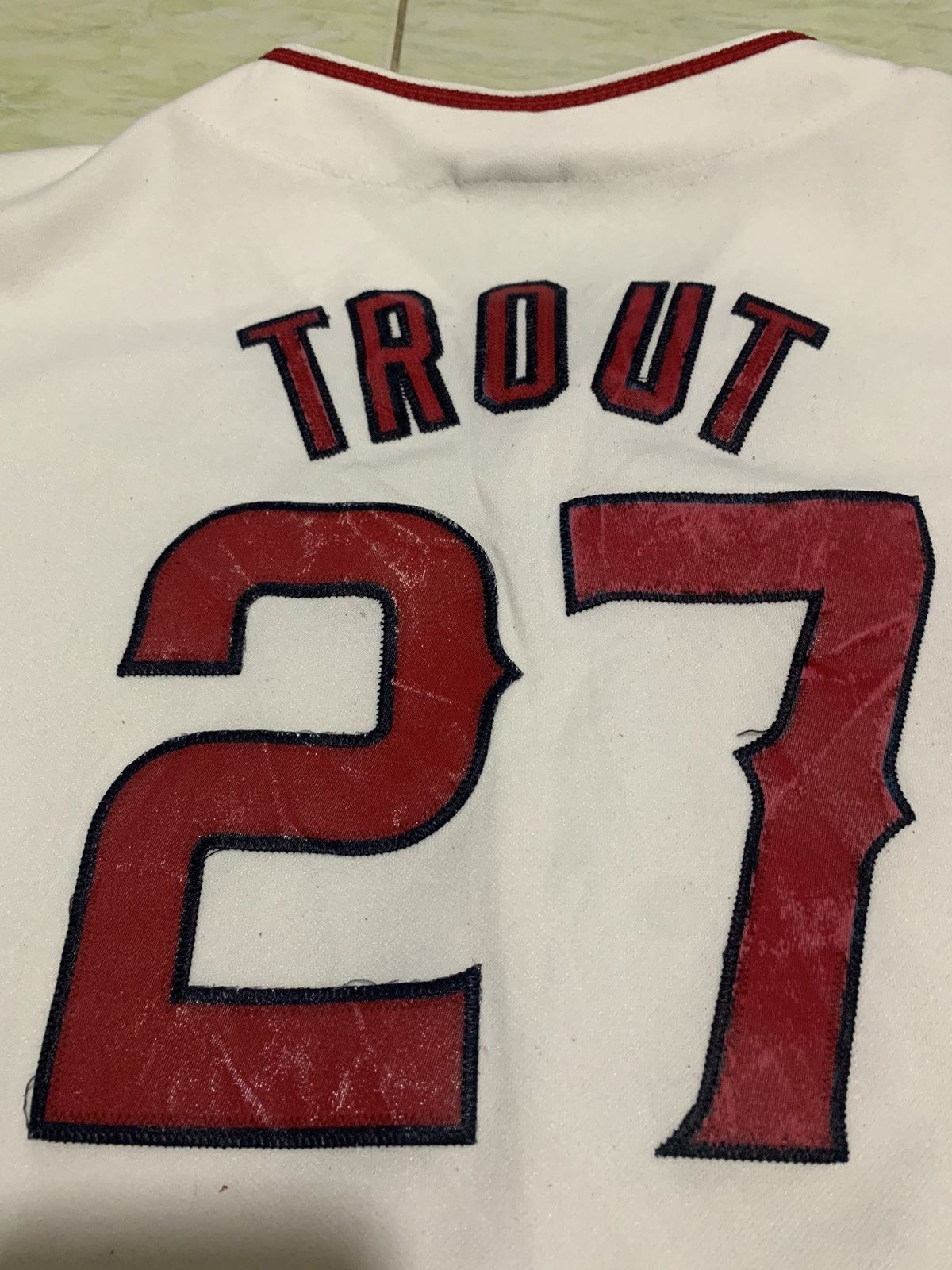 MLB × Majestic × Palm Angels Majestic White LA Angels Mike Trout 27 Cool Base Jersey L Size US L / EU 52-54 / 3 - 11 Thumbnail