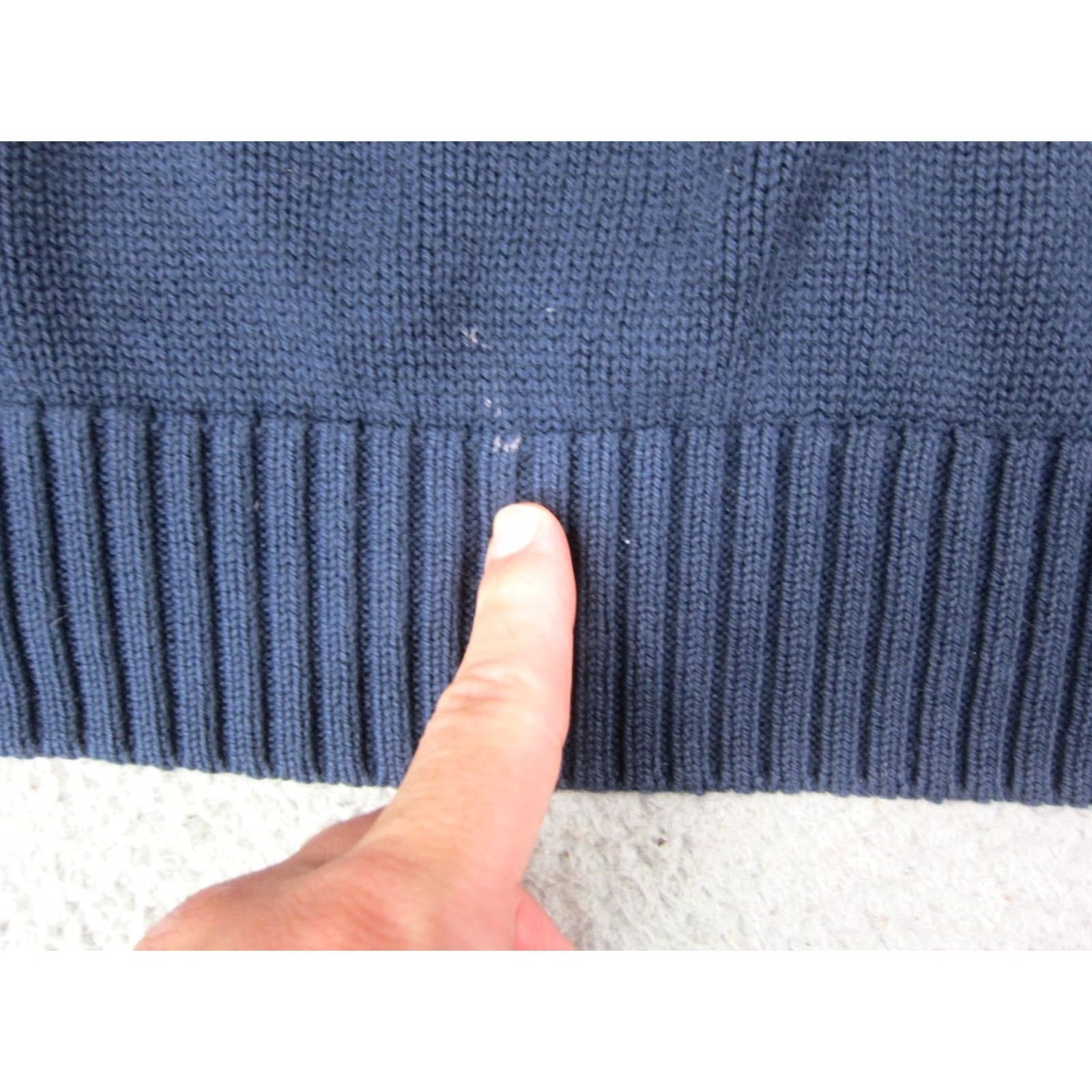 Lands' End Lands End Sweater Mens LT Blue Drifter Knit Cotton Made in USA 90s Size US L / EU 52-54 / 3 - 6 Thumbnail