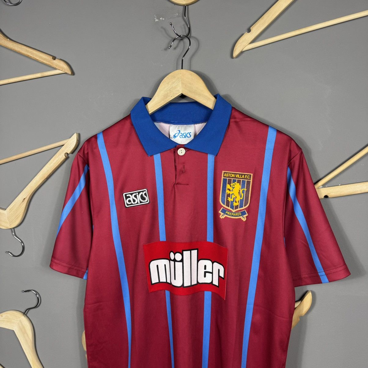 Vintage Aston Villa 90s Muller Blokcore Soccer Jersey Size US L / EU 52-54 / 3 - 2 Thumbnail