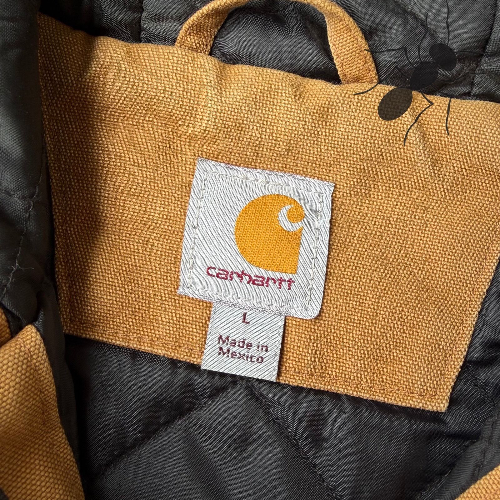 Carhartt × Vintage Carhartt brown quilted hooded work wear jacket Size US L / EU 52-54 / 3 - 9 Thumbnail
