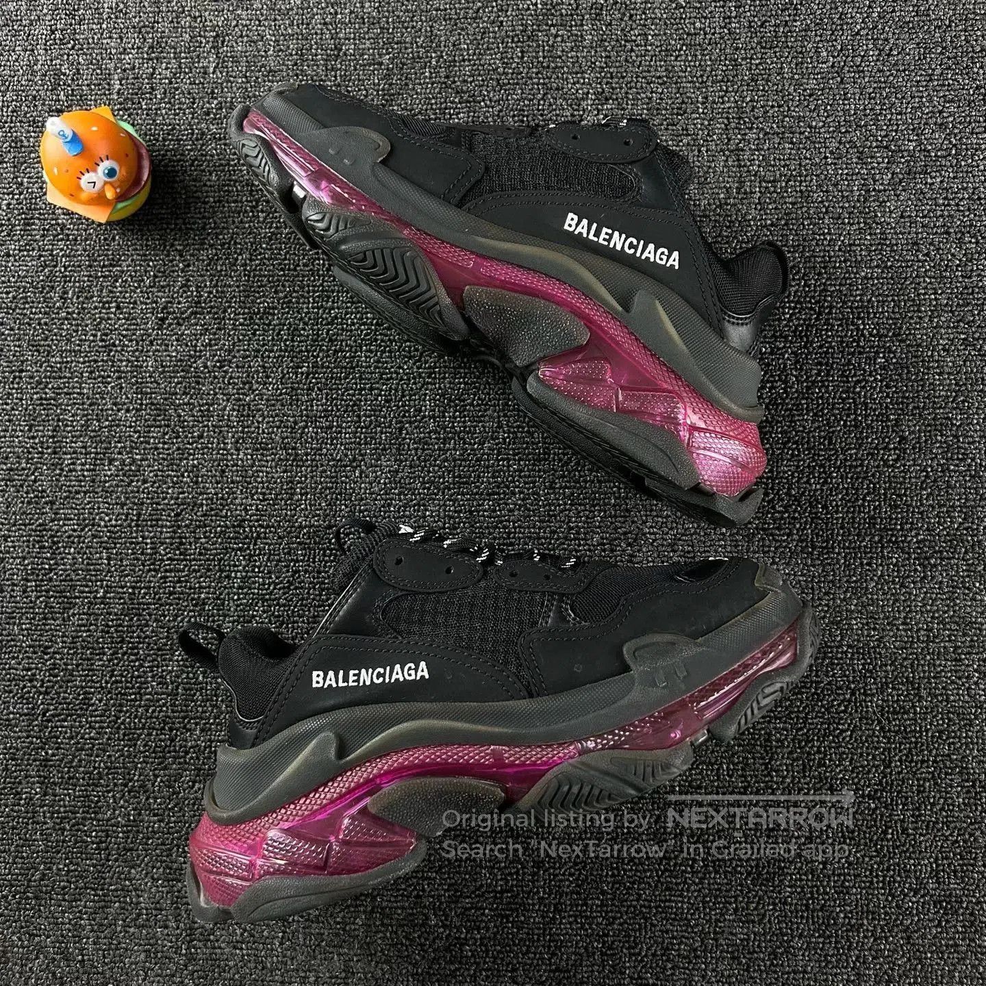 Balenciaga Balenciaga Triple S Sneakers in Black and Pink. Size US 7 / IT 37 - 4 Thumbnail