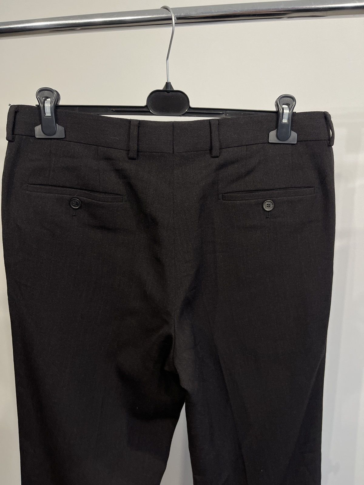 Hugo Boss Vintage Hugo boss trousers classic pants black wool 50 Size 40R - 4 Thumbnail