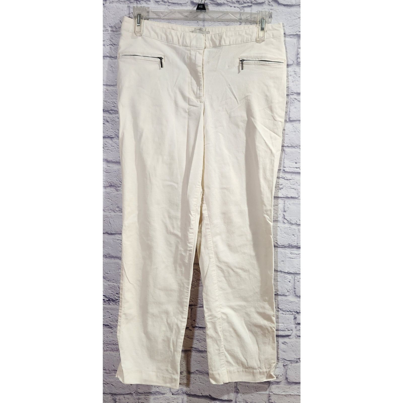 Other Talbots Cream Signature Corduroy Zipper Pockets Pants 12 Size 34" / US 12 / IT 48 - 1 Thumbnail