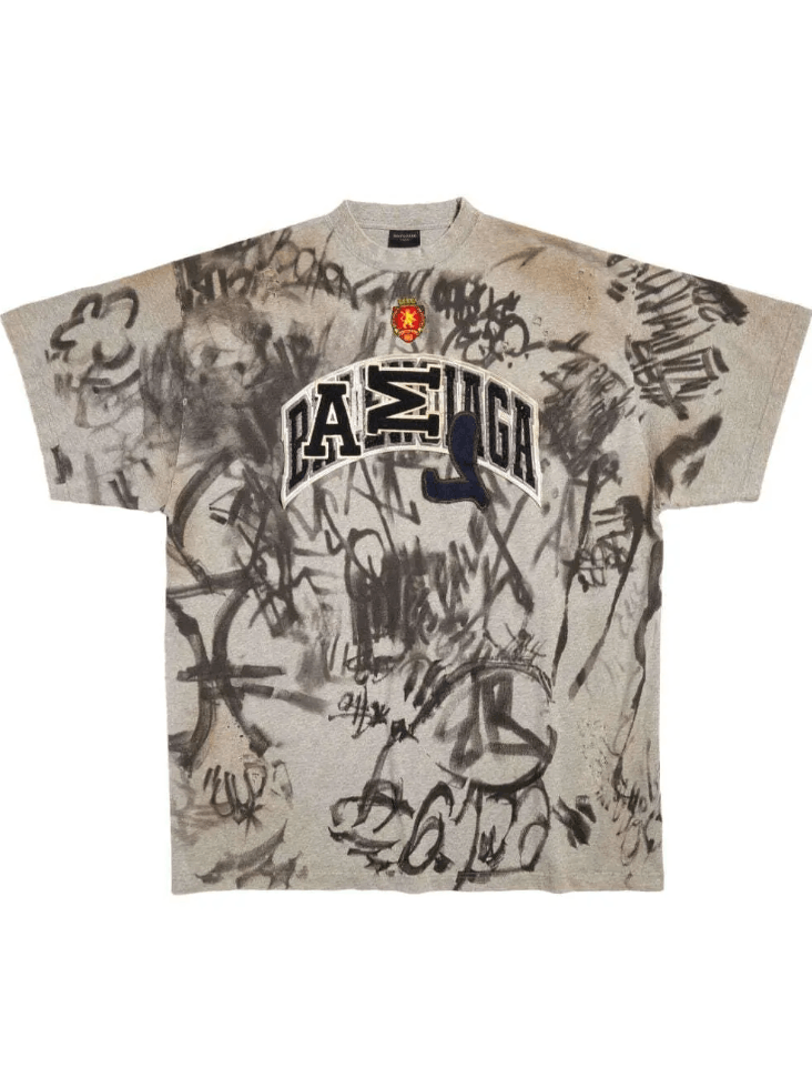 Balenciaga BALENCIAGA Skater Graffiti T shirt Size US S / EU 44-46 / 1 - 2 Thumbnail